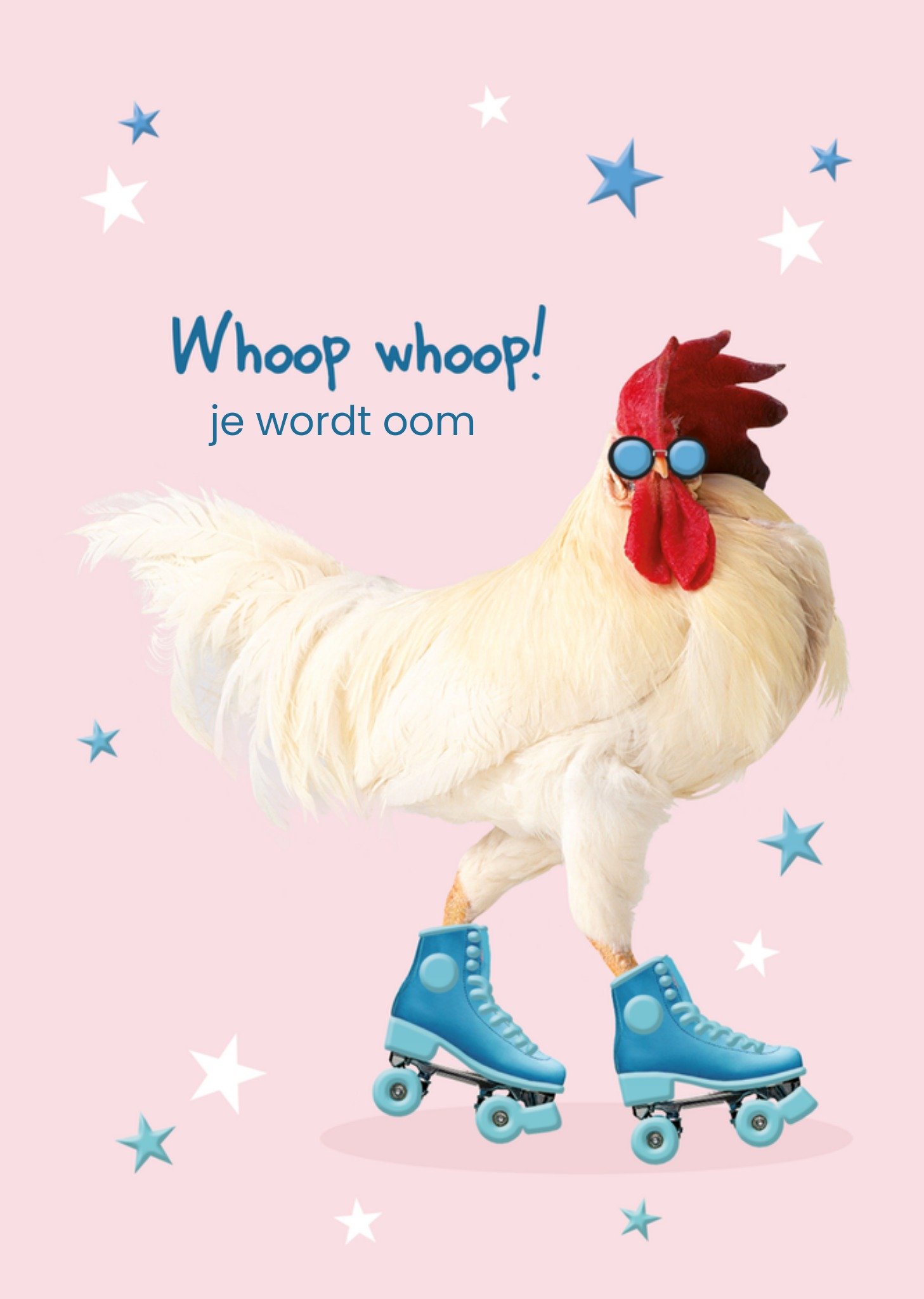 Zwangerschapskaart Whoop whoop! Oom Kaart TMS