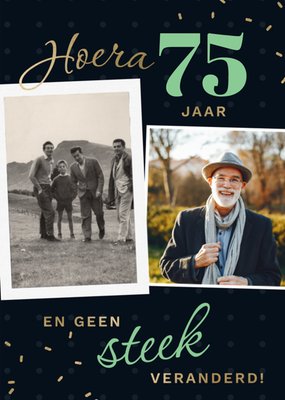 Greetz | Verjaardagskaart | 75 jaar | fotokaart