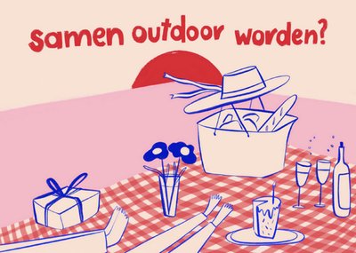 Julia Koopman | Verjaardagskaart | Samen Outdoor Worden?
