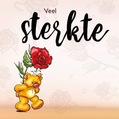 Doodles | Sterkte kaart | beer | roos