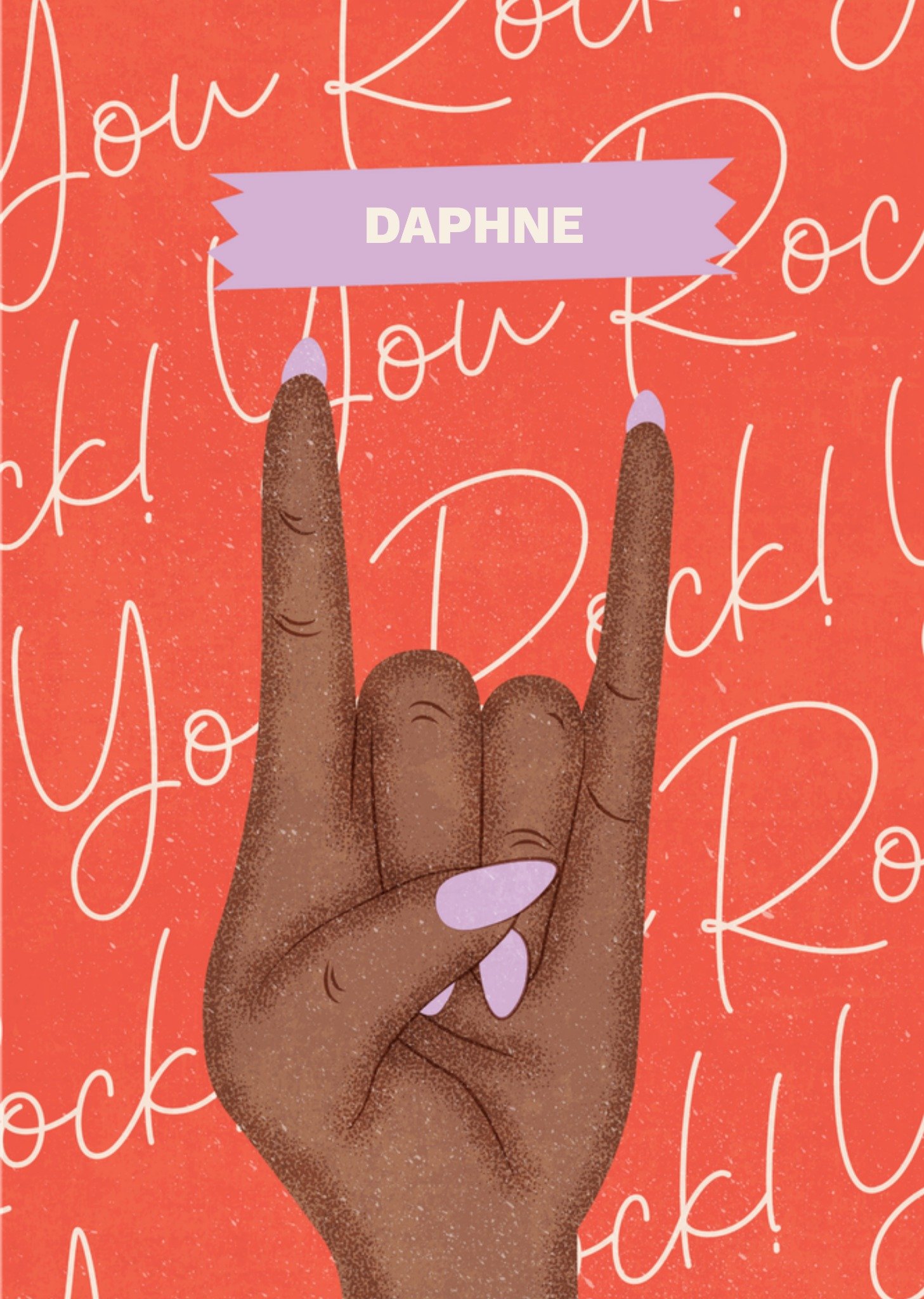 Geslaagdkaart You rock Kaart Melolelo