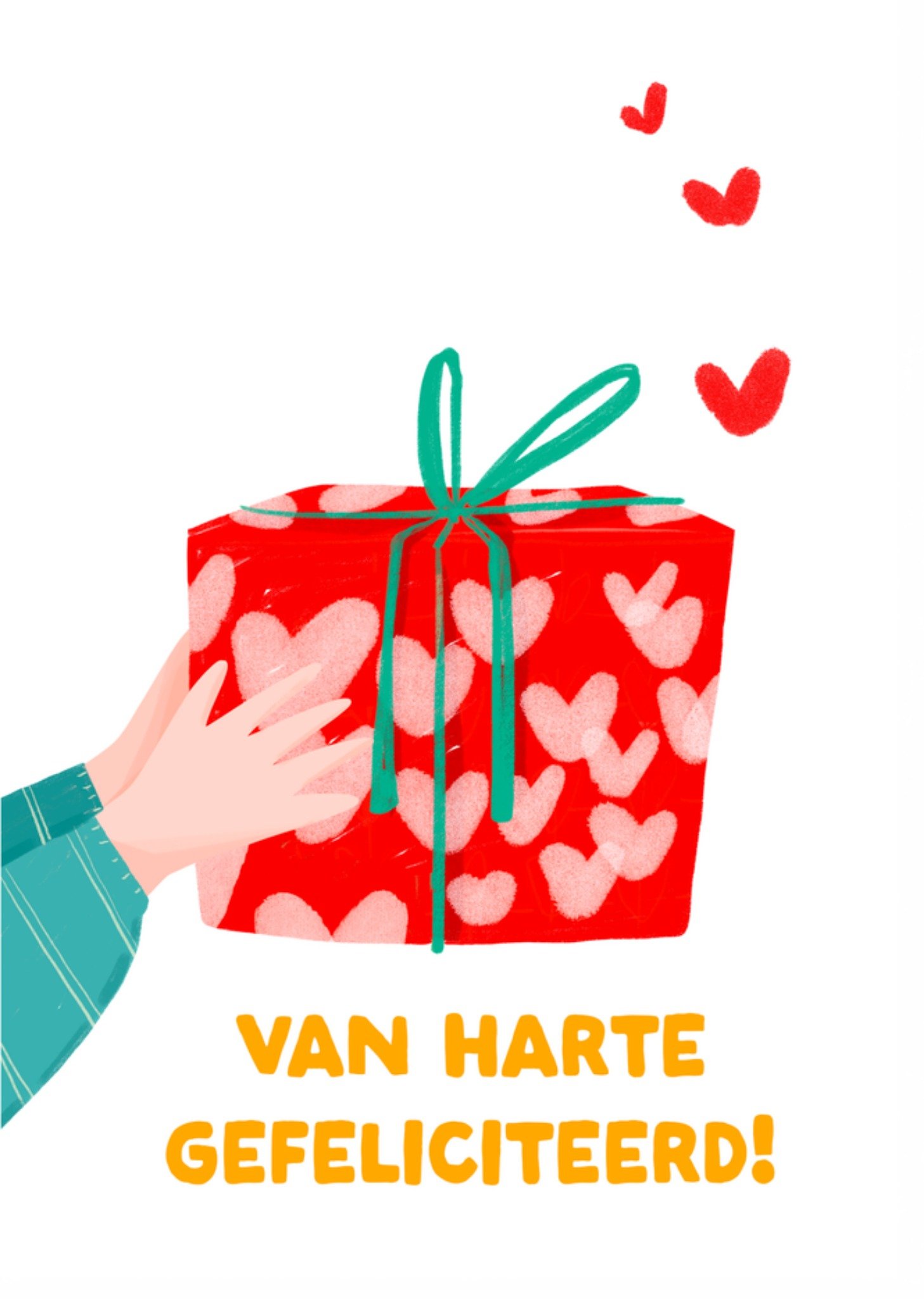 Felicitatiekaart Van Harte Gefeliciteerd Geschenkdoos Kaart Gozde