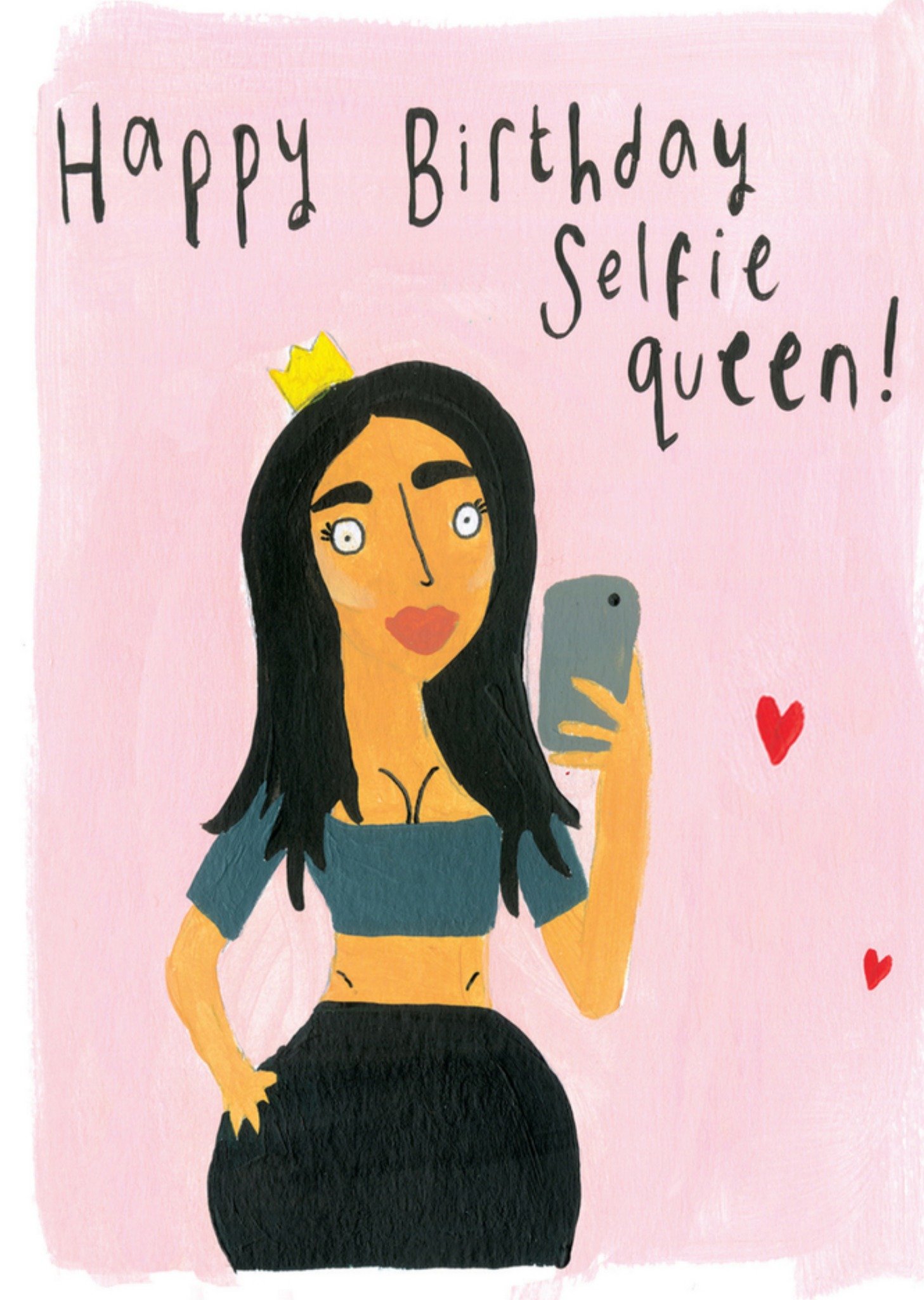 Sooshichacha Verjaardagskaart selfie queen Kaart Sooshichacha Limited