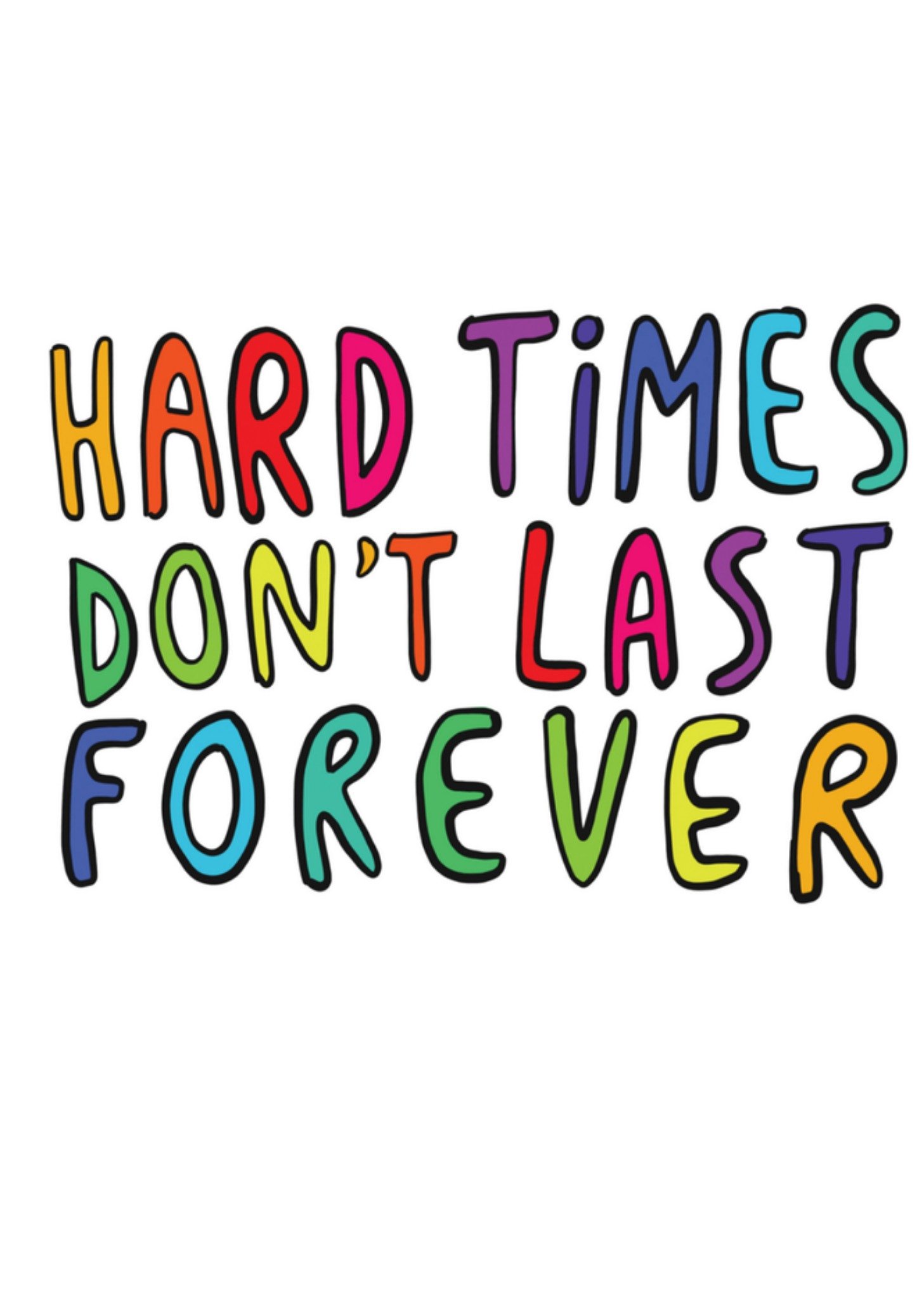 Katie Abey Denken aan kaart tekst Kaart Katie Abey Design