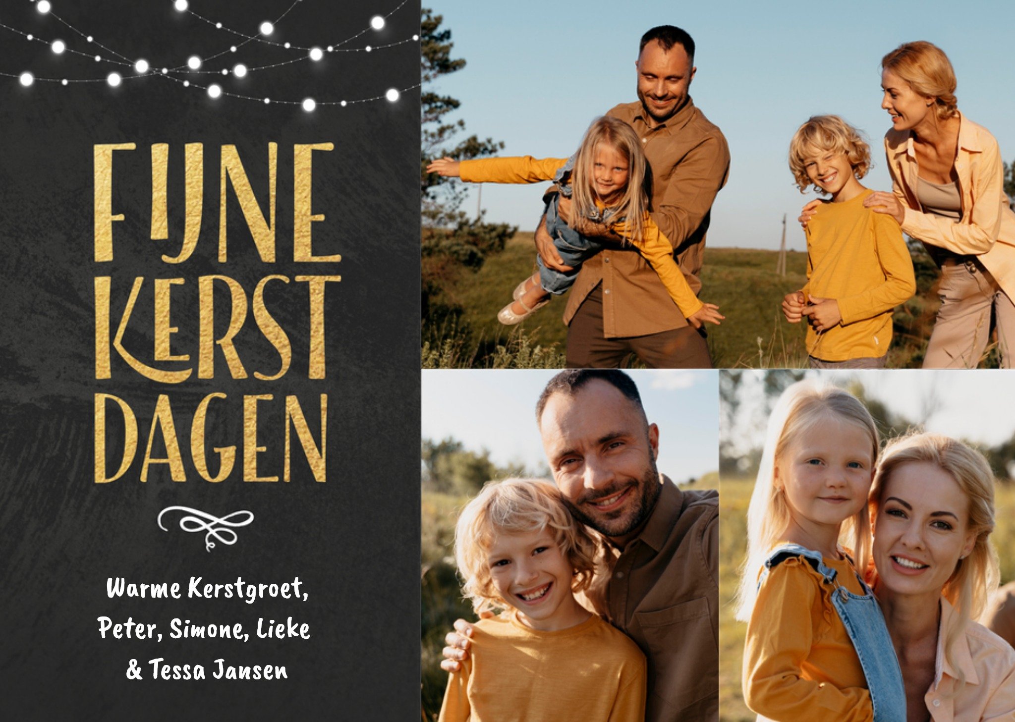 Luckz Kerstkaart Familie Met fotos Standard Card