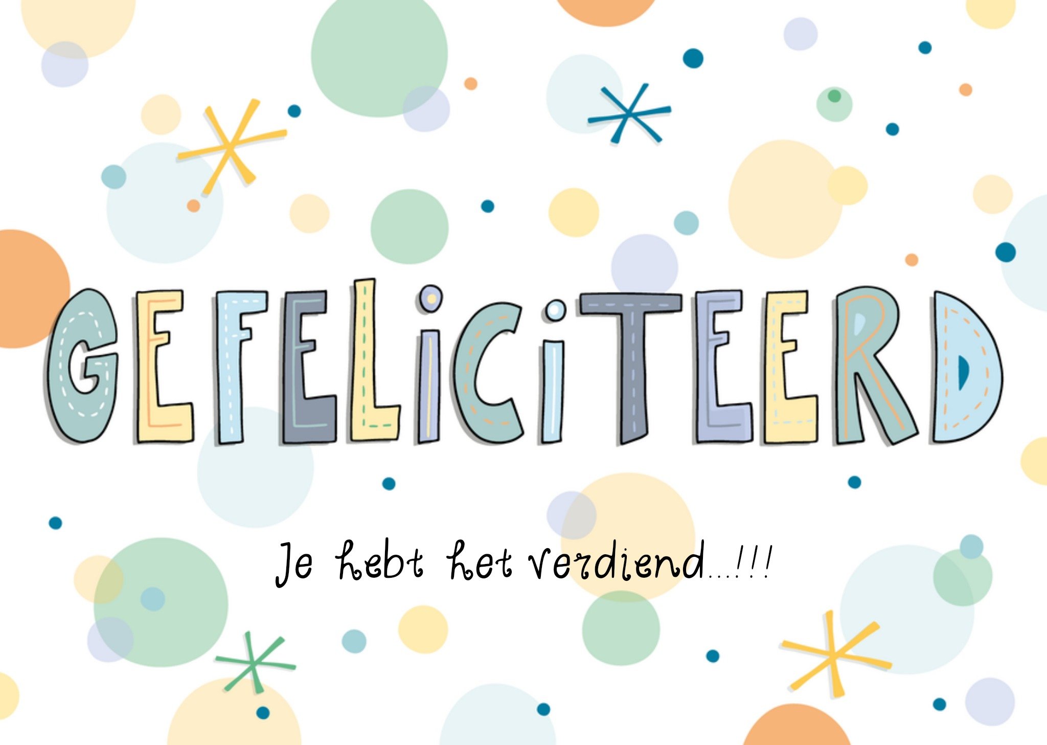 Gefeliciteerd kaart verdiend Kaart Funny Side Up