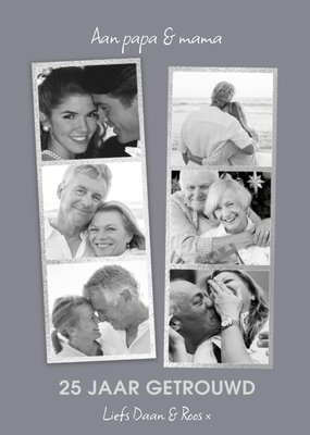 Collage Foto Upload Papa En Mama 25e Jubileum Kaart