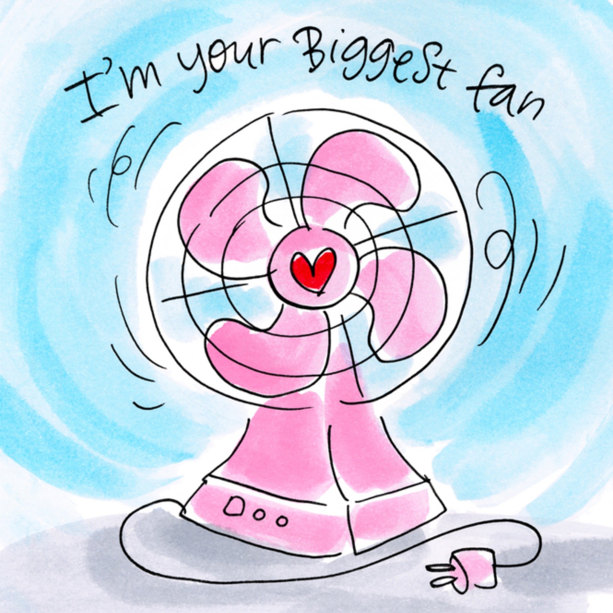 Valentijnskaart fan Vierkante Kaart Blond Amsterdam