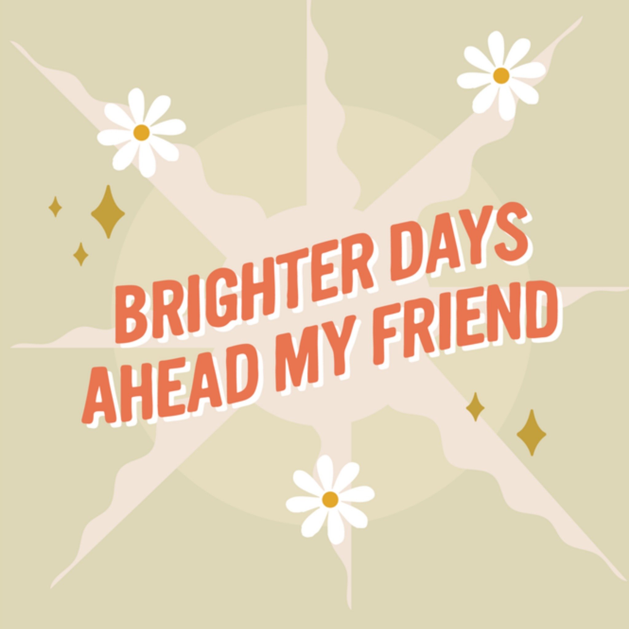 Greetz Denken aan kaart vriendin Vierkant