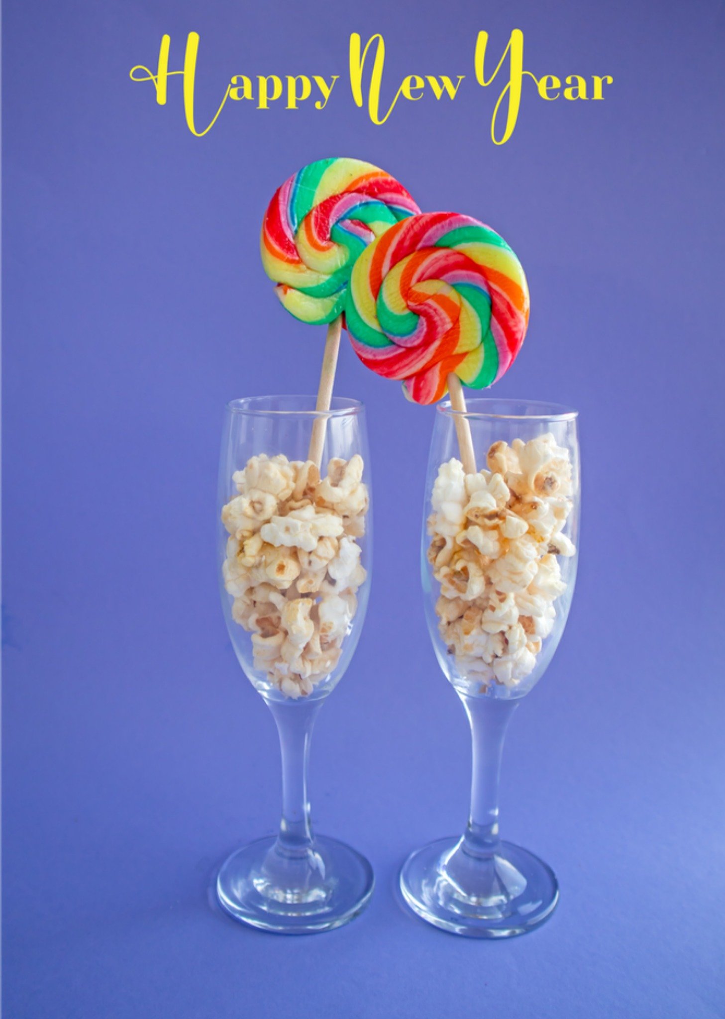 Nieuwjaarskaart Lolly Kaart Photoflash