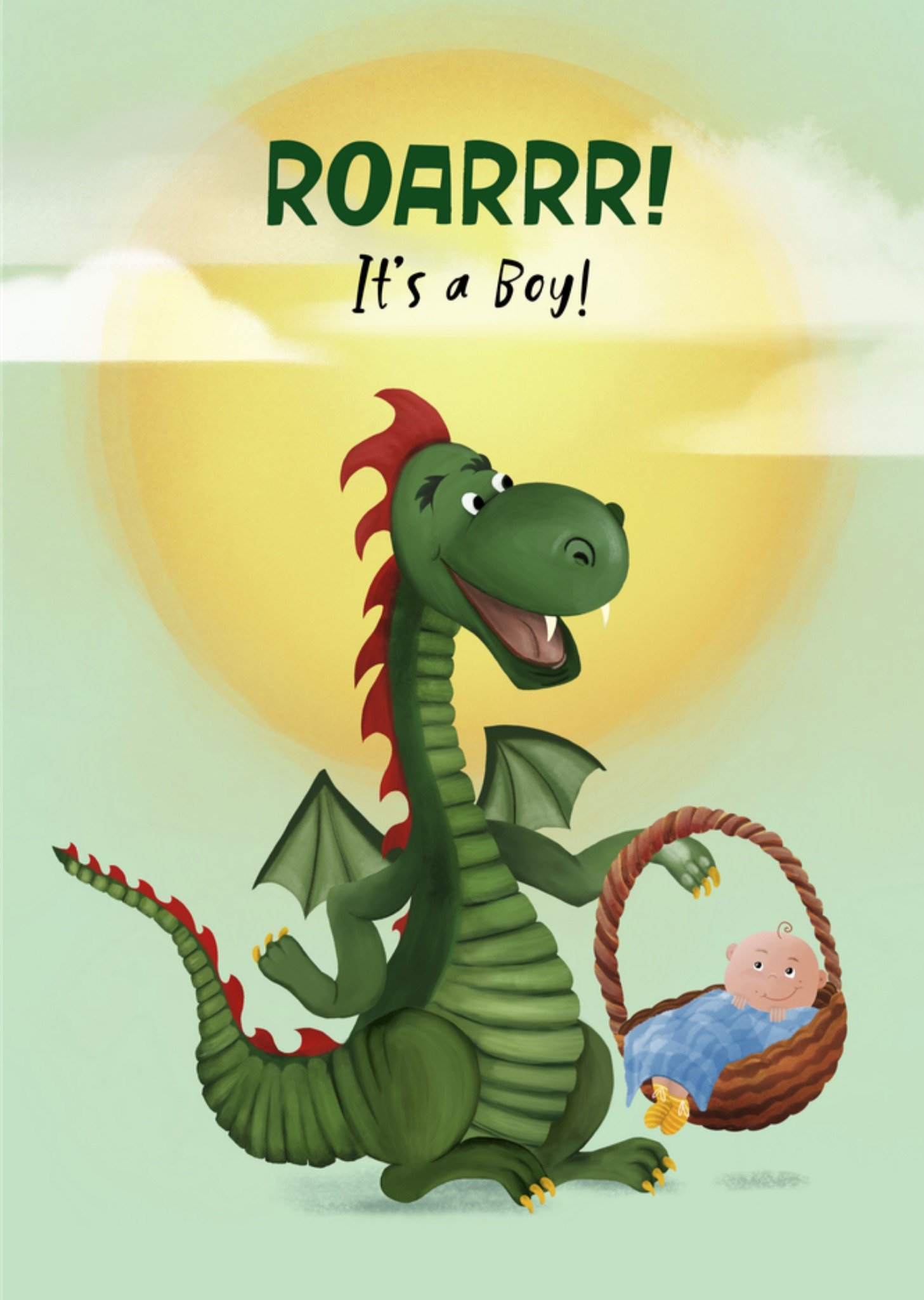 Patricia Hooning Geboortekaart Roar Boy! Kaart Fishuals