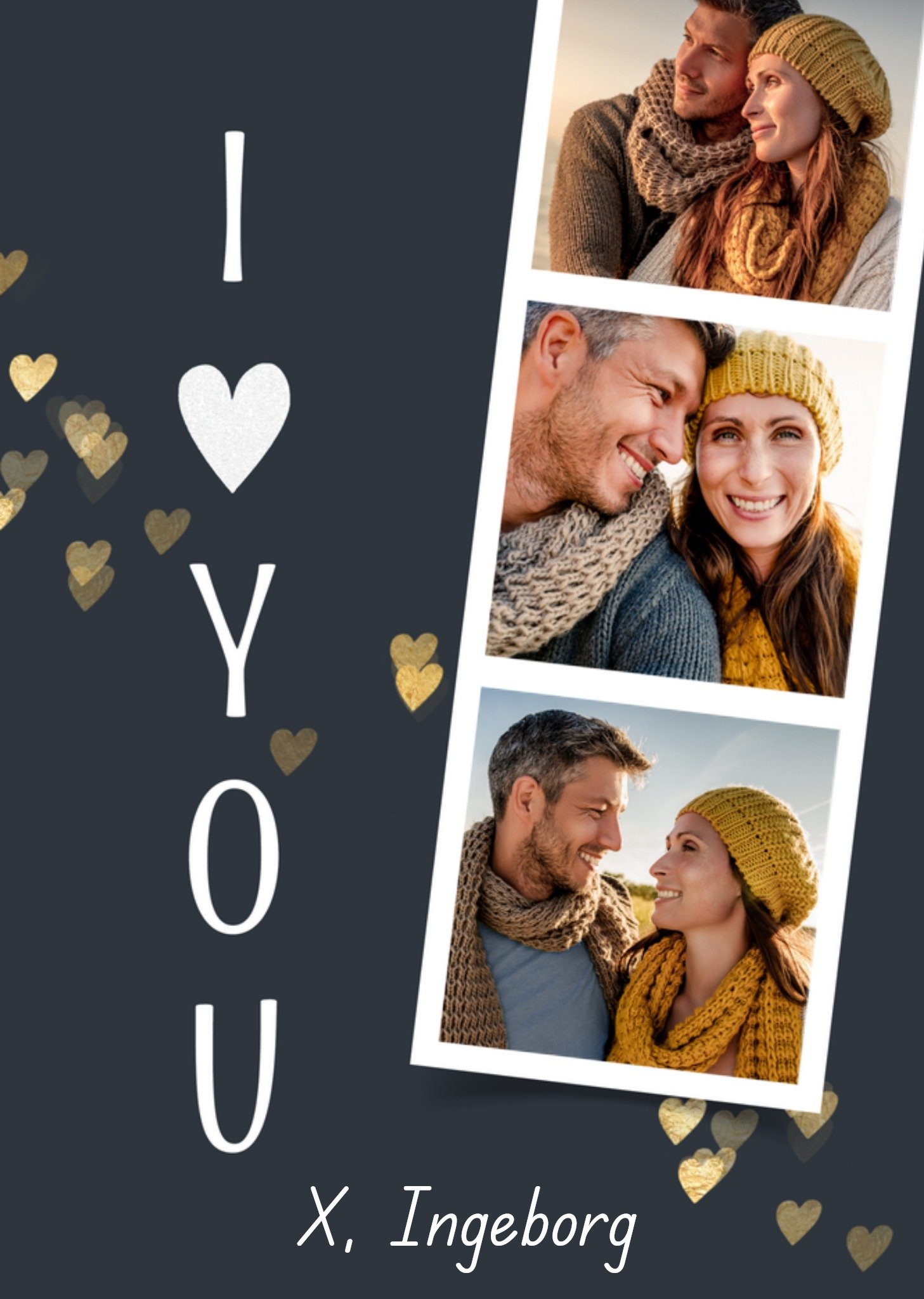 Valentijnskaart fotokaart met naam Kaart Luckz