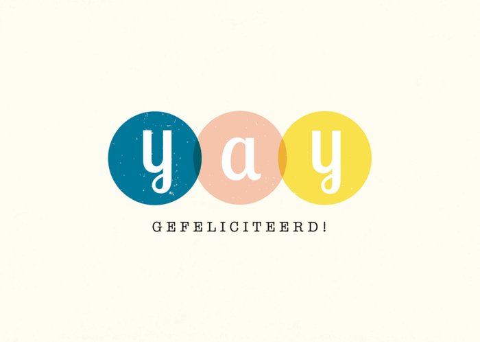 Greetz | Felicitatiekaart | yay gefeliciteerd