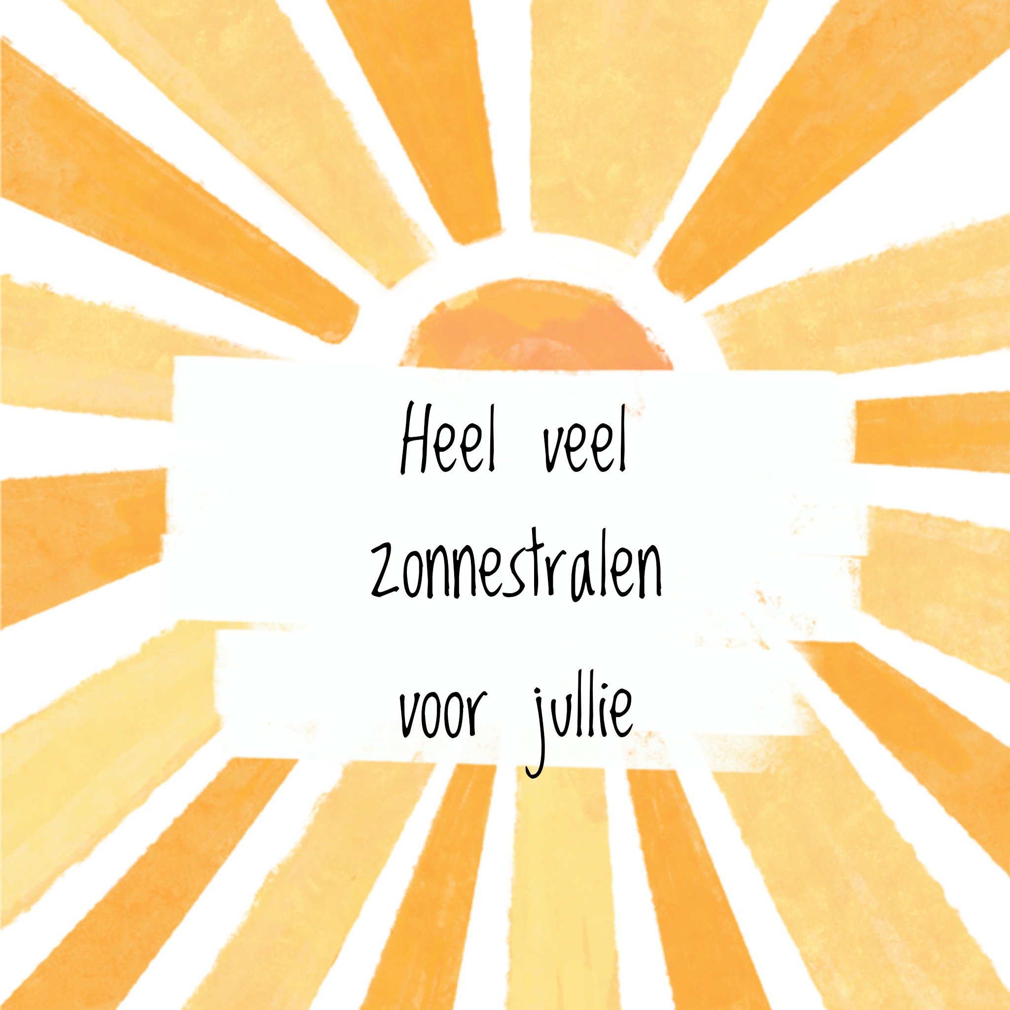 Greetz Zonnestralen voor jullie Denken aan Vierkant