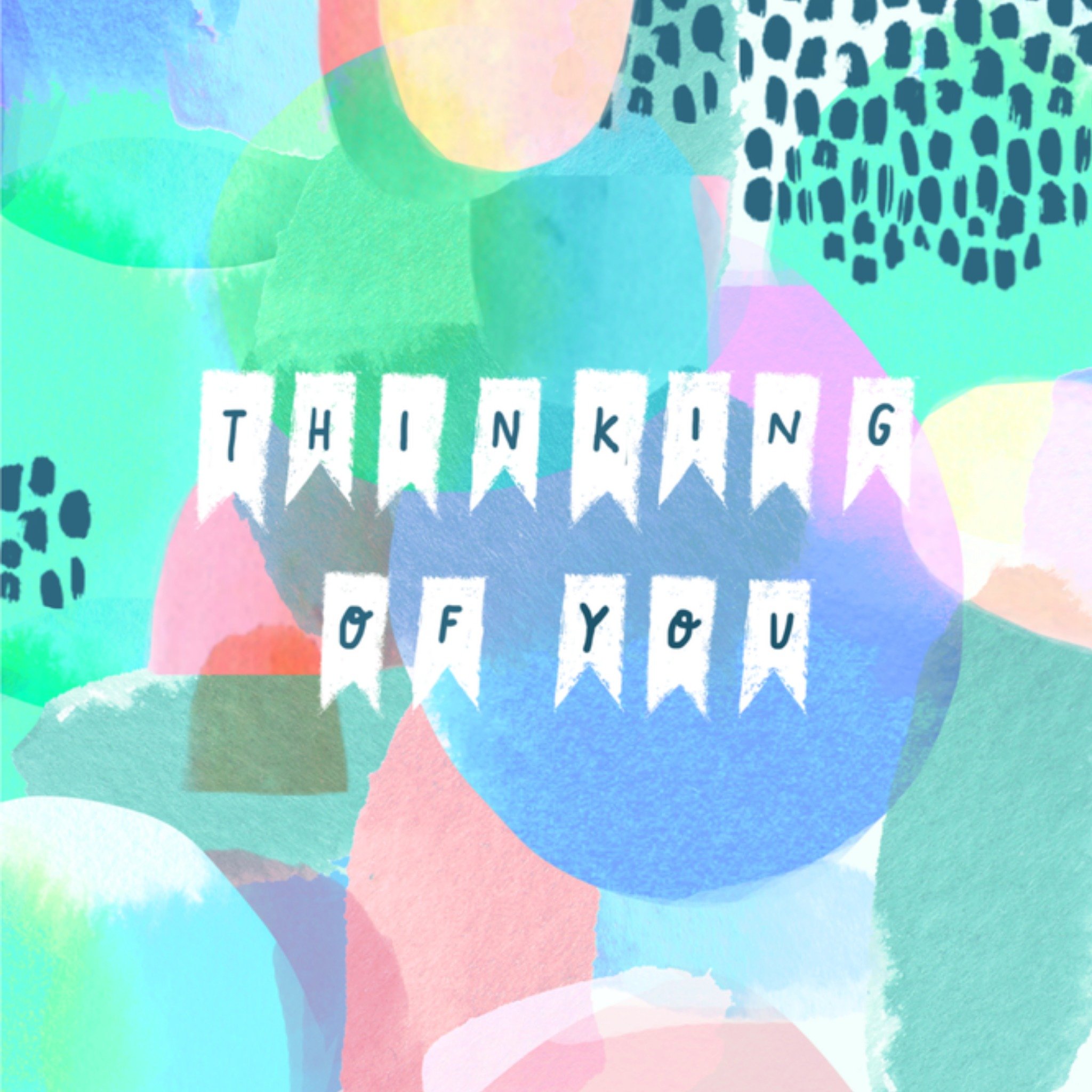 Greetz Denken aan kaart Thinking of you Vierkant