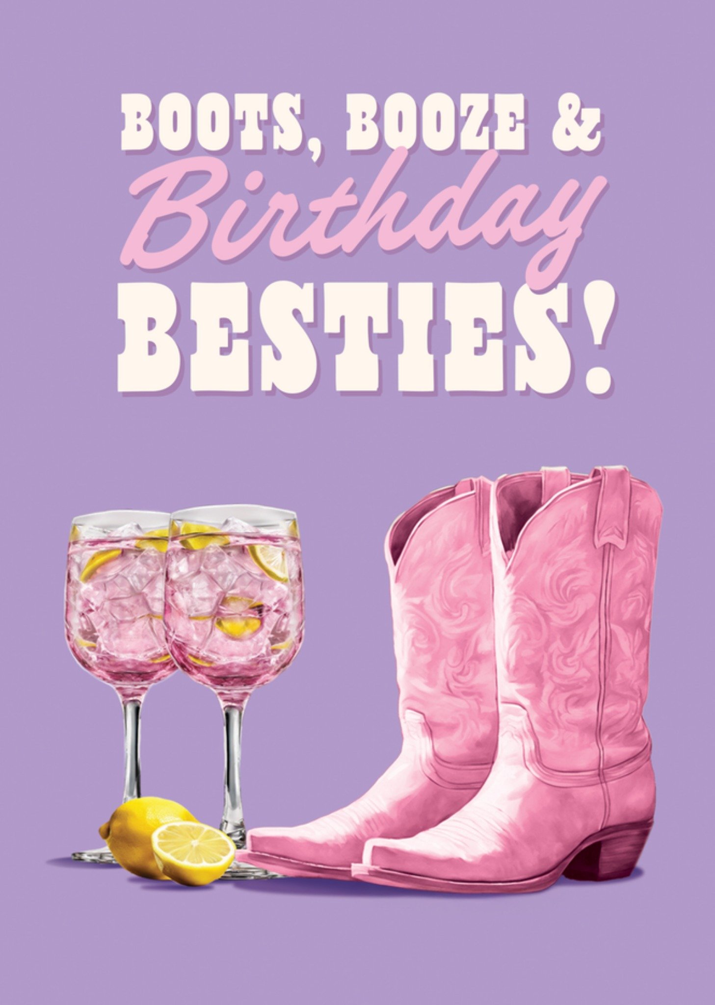 Verjaardagskaart Boots booze birthday besties Kaart Pigment