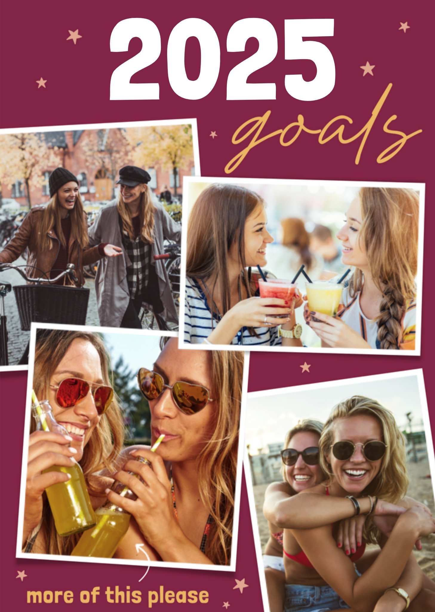 Greetz Nieuwjaarskaart Goals Met fotos Standard Card