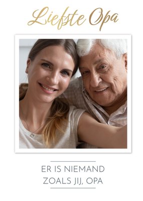 Greetz | Vaderdagkaart | Liefste Opa fotokaart
