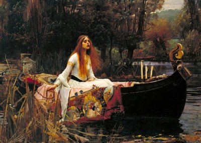 Kunstkaart 'The Lady of Shalott'