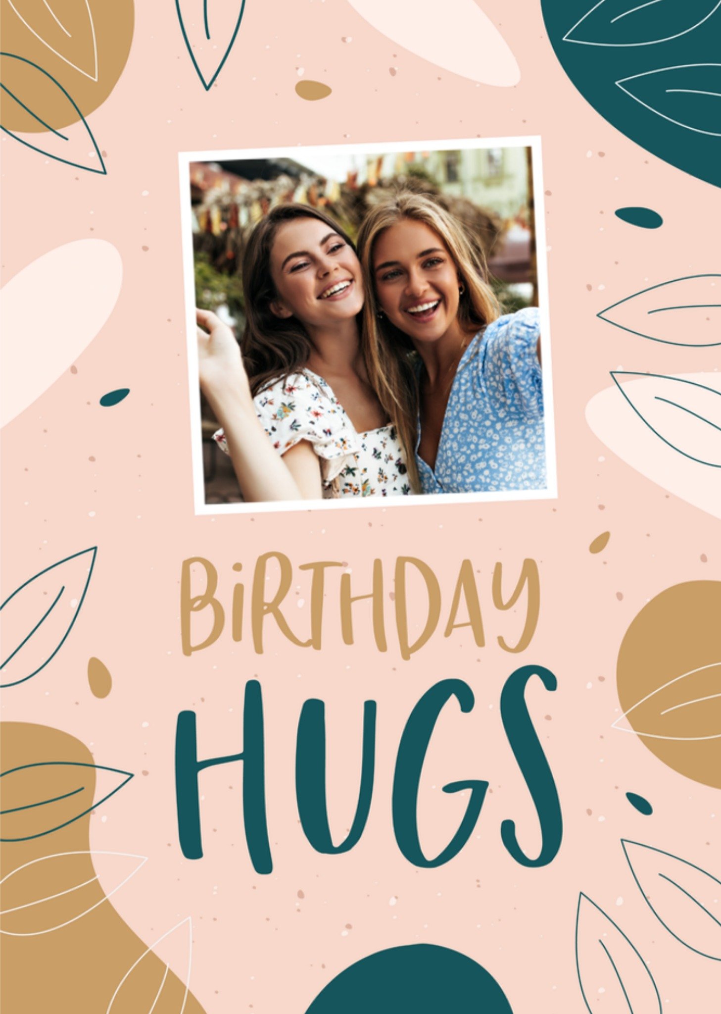 Verjaardagskaart Birthday Hugs Met foto Kaart Papercute