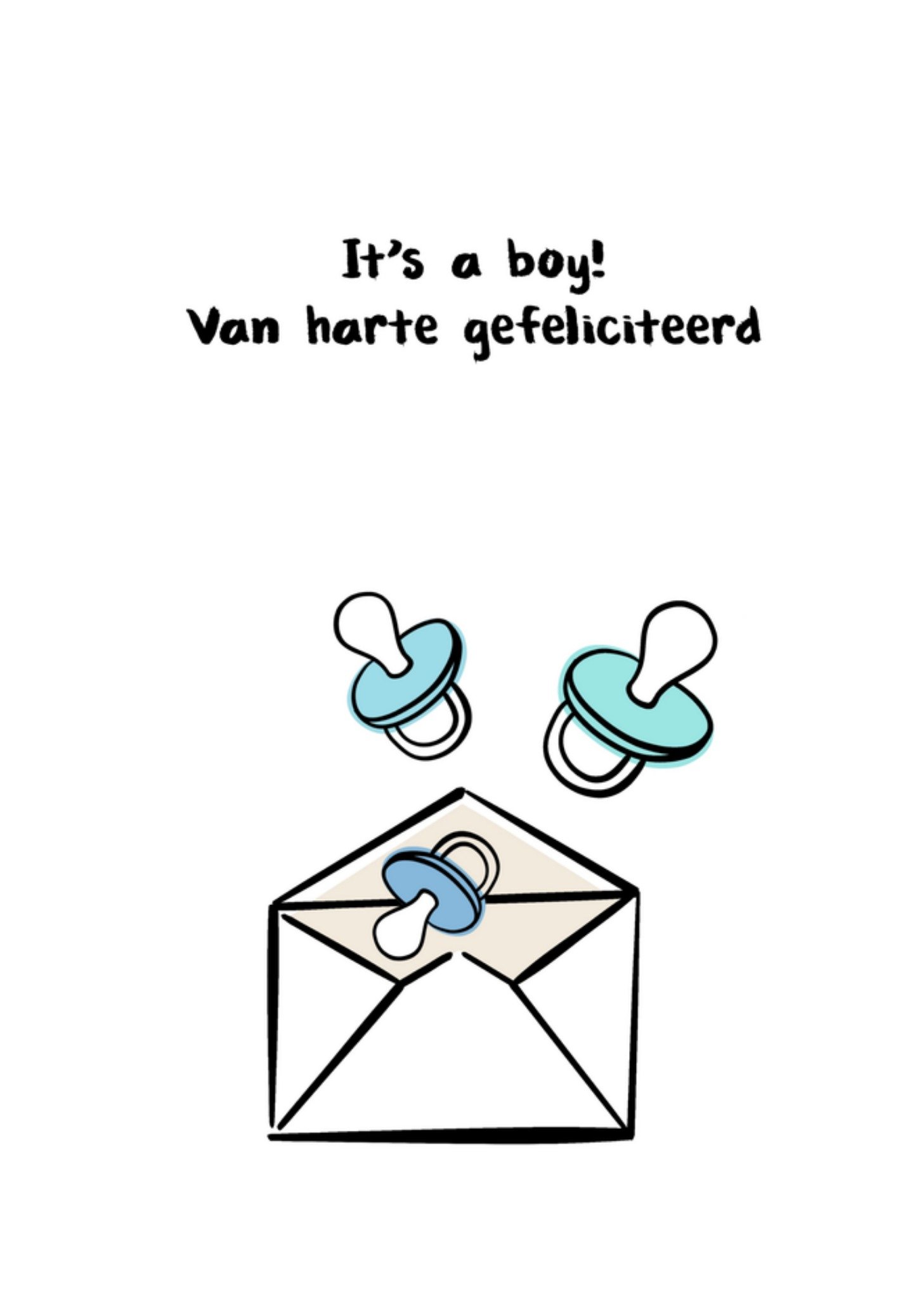 Greetz Geboortekaart speentjes it