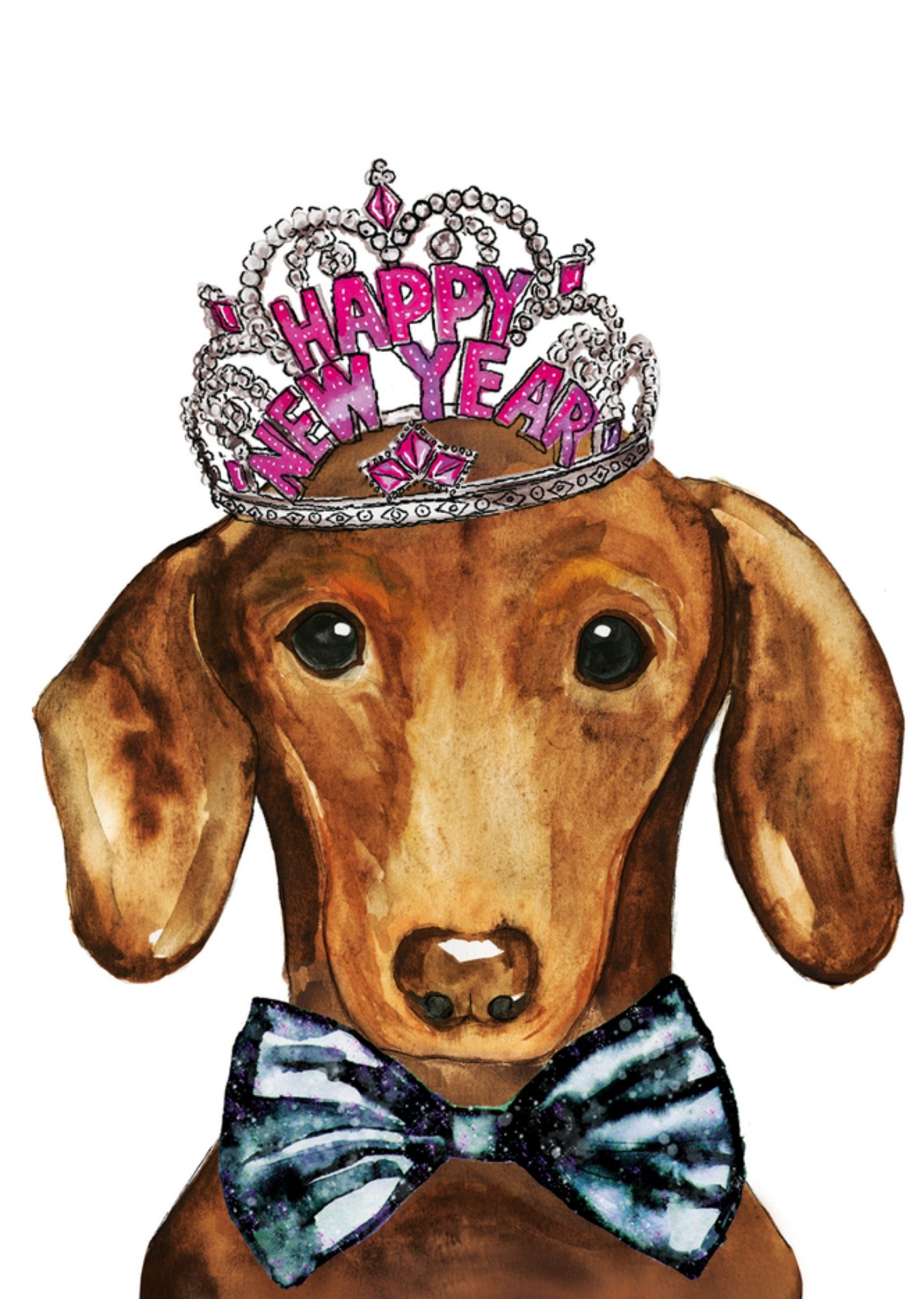 Marie Bodié Marie Bodie Nieuwjaarskaart Happy new year Standard Card