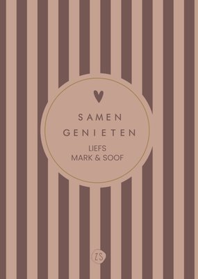Zusss | Kerstkaart | Samen genieten | Met naam