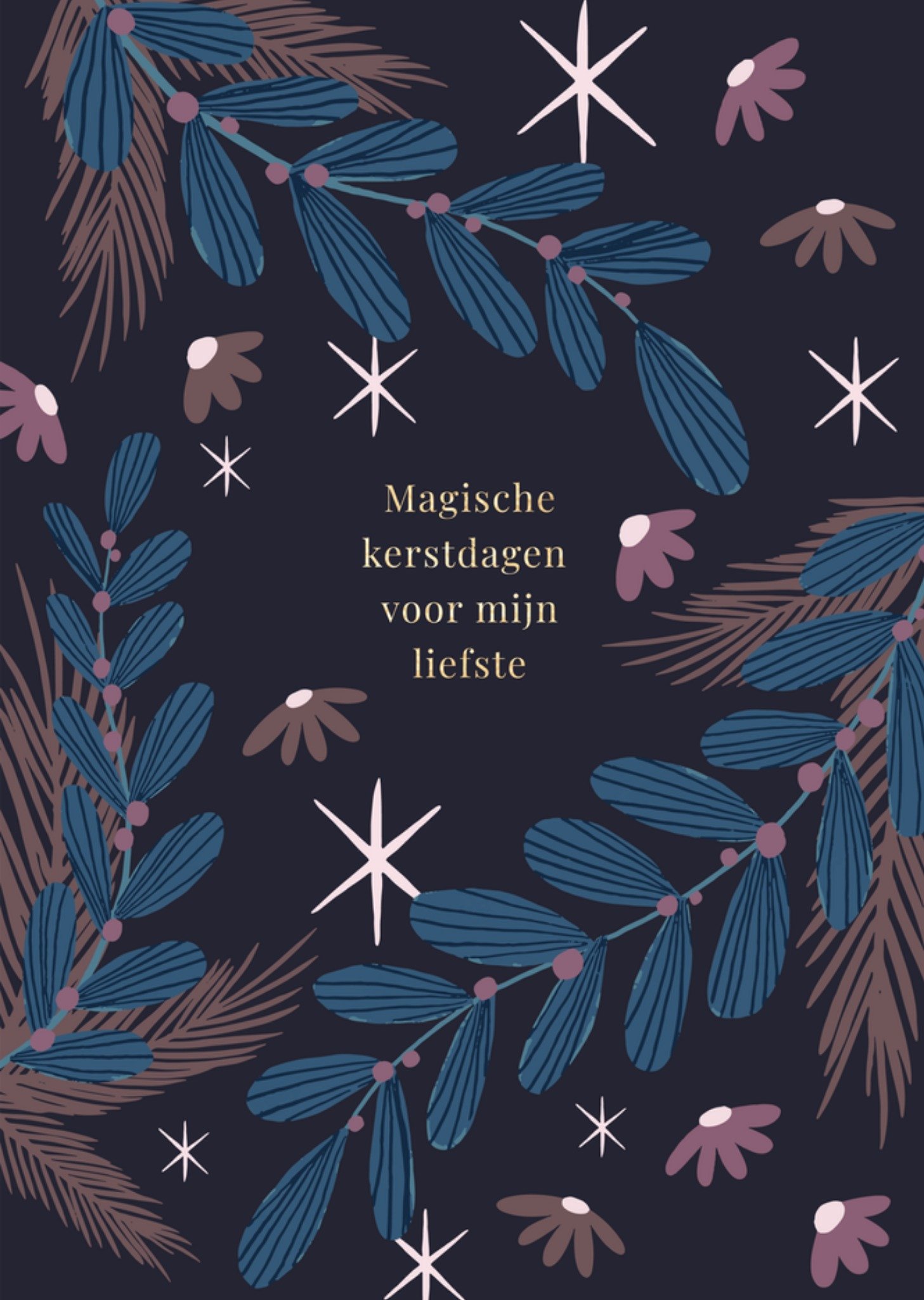 Kerstkaart Magische kerstdagen Greetz