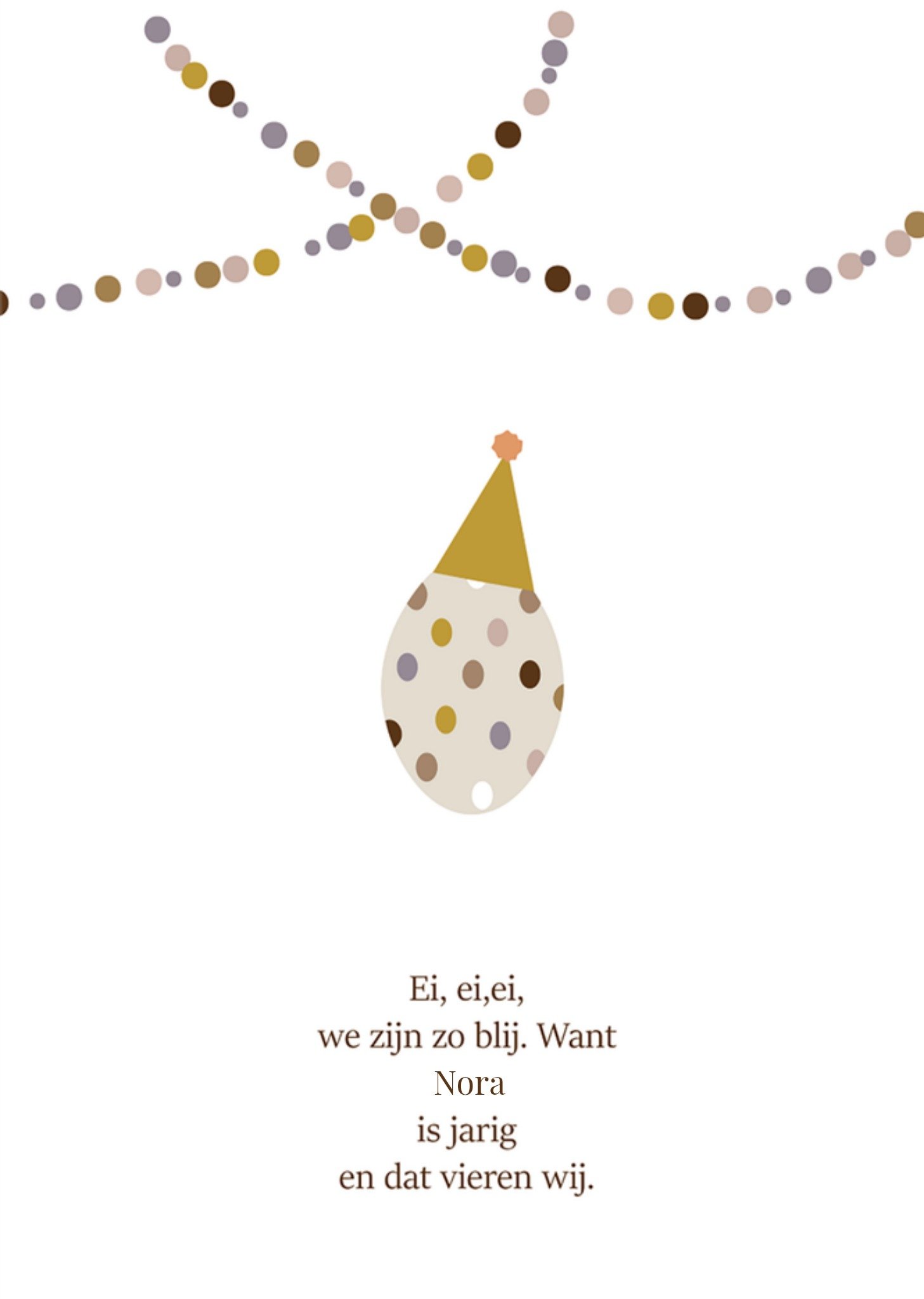 Dagelijkse Broodkruimels Verjaardagskaart Ei Aanpasbare naam Kaart Dagelijksebroodkruimels