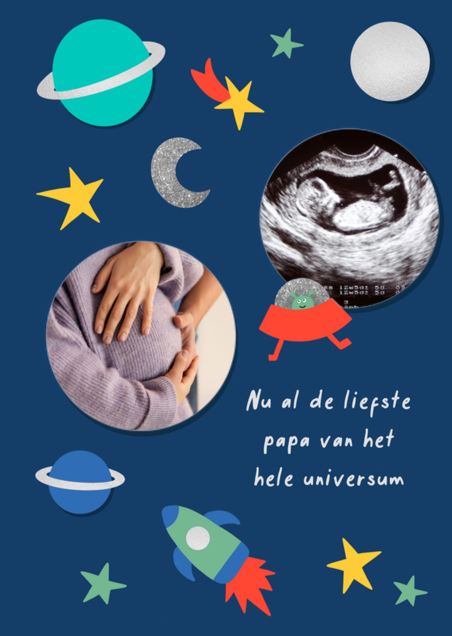 Vaderdagkaart De liefste papa van het hele universum Kaart Greetz