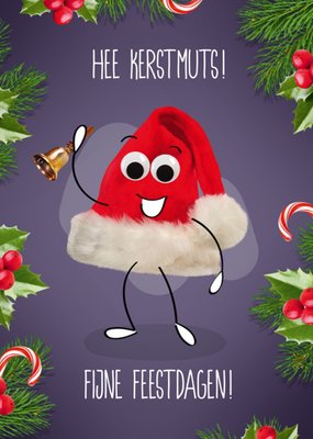 Paperclip | Kerstkaart | kerstmuts