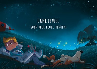 De Kleine Astronauten | Bedankt kaart | Leuke dingen