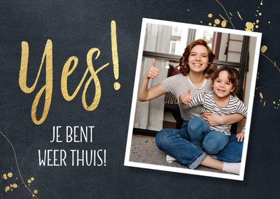 Luckz | Beterschapskaart | Yes je bent weer thuis + foto