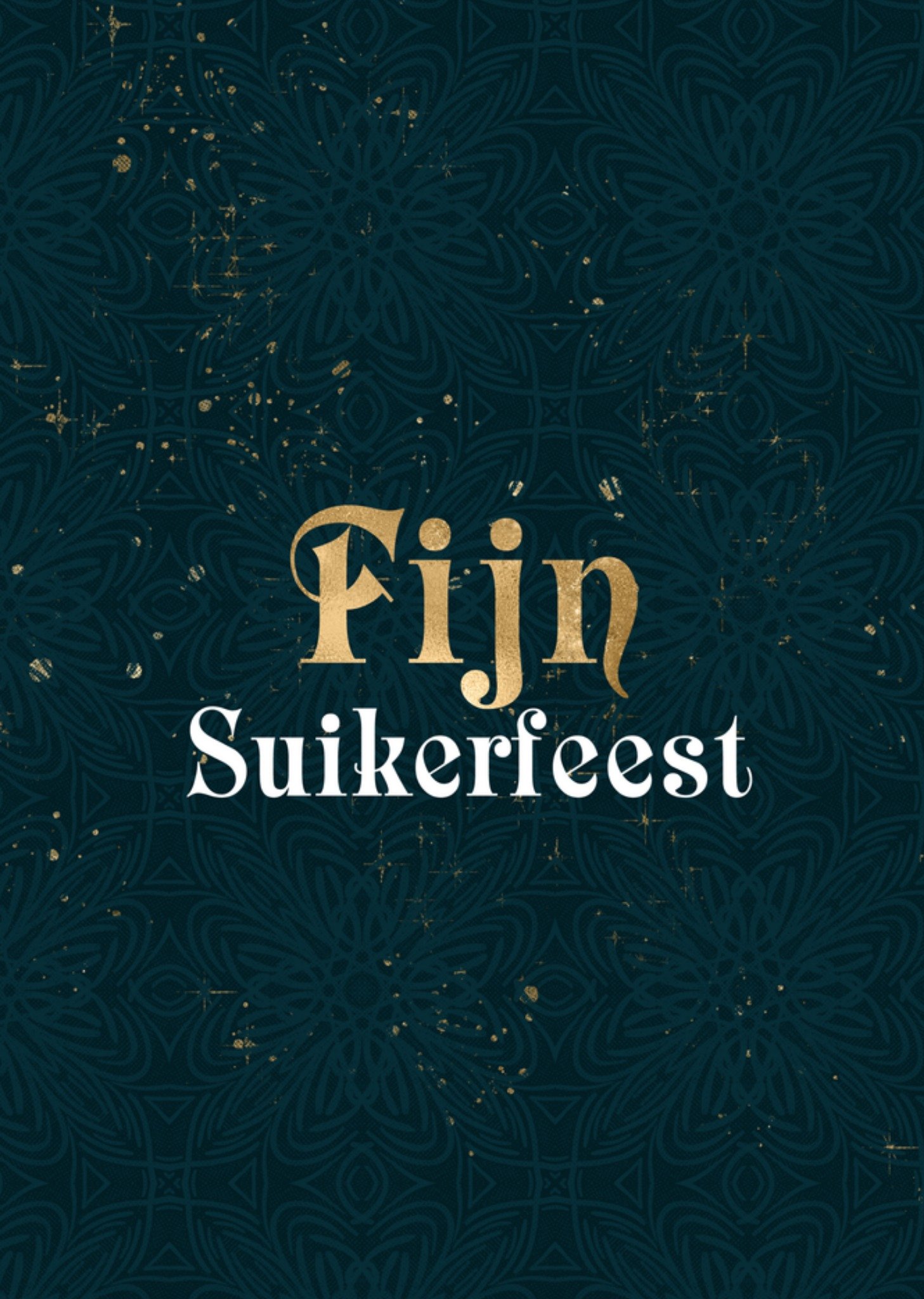 Eid Mubarak kaart suikerfeest Greetz