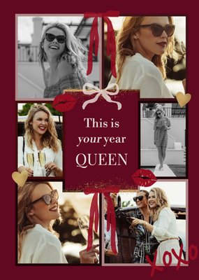 Greetz | Verjaardagskaart | This Is Your Year Queen | Fotokaart aanpasbare tekst