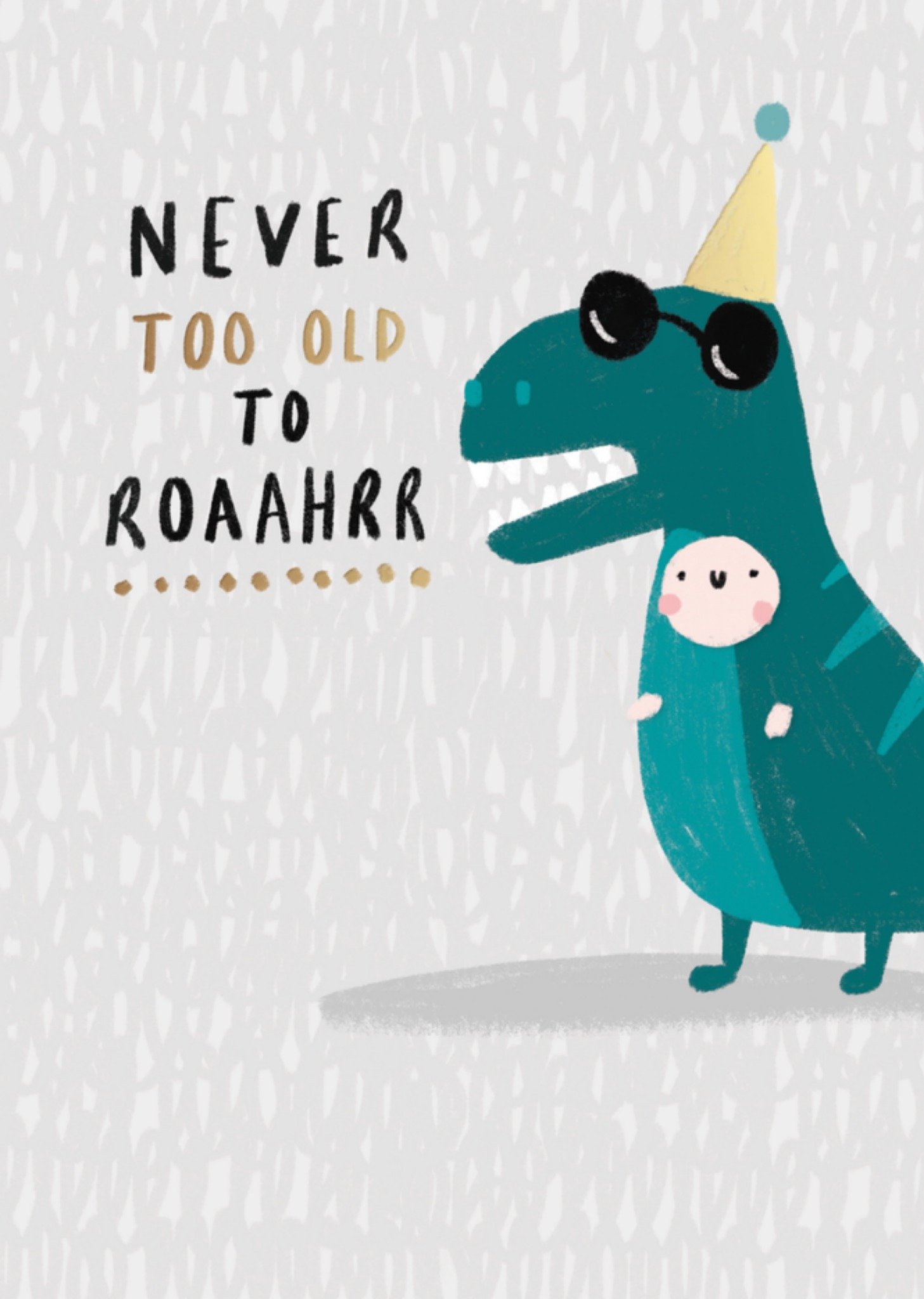 HotchPotch Verjaardagskaart dino Kaart Hotchpotch