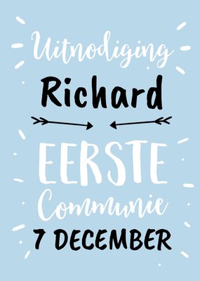 Greetz | Uitnodiging Communie | met naam