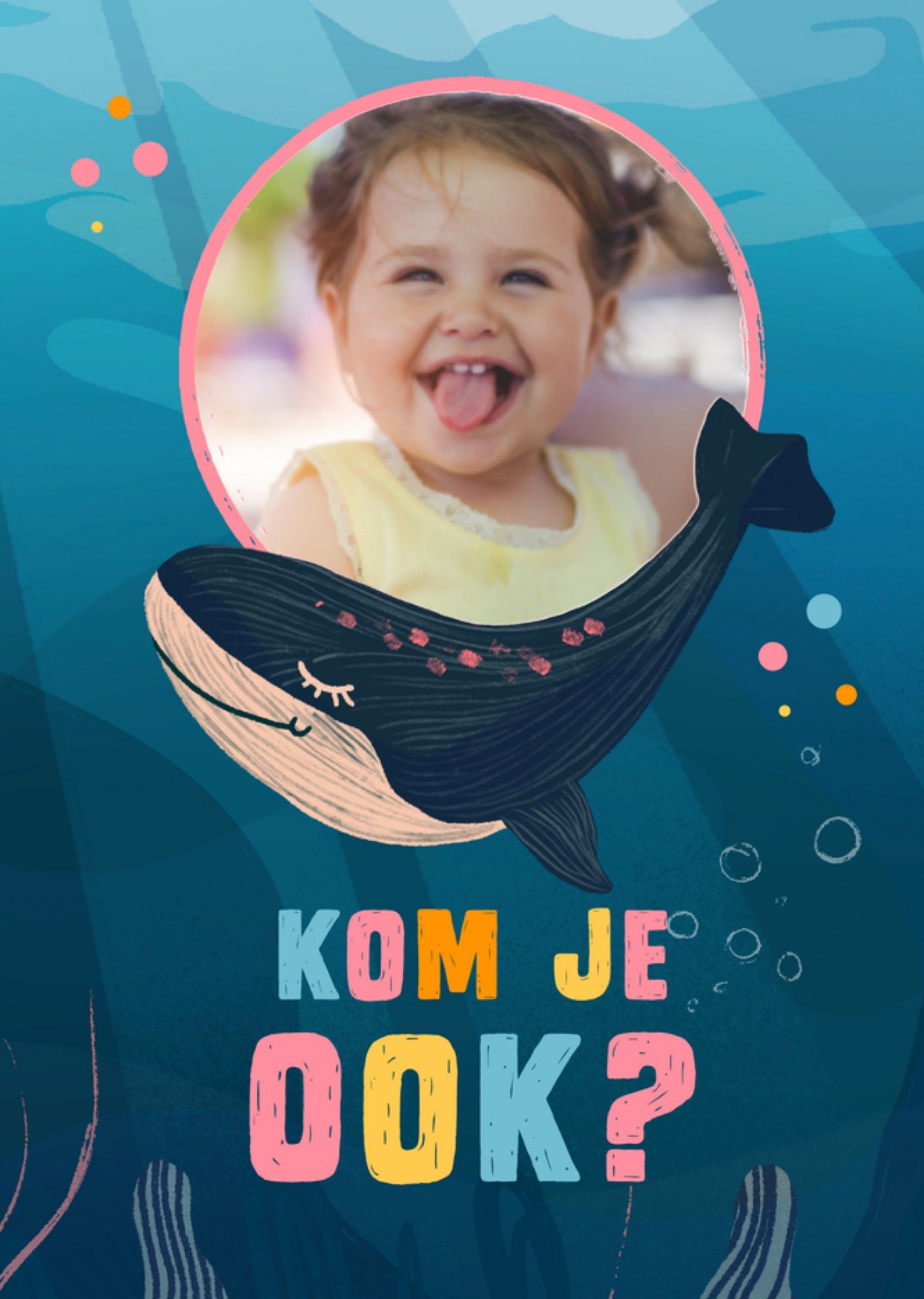 Greetz Kinderfeest Walvis Standard Card