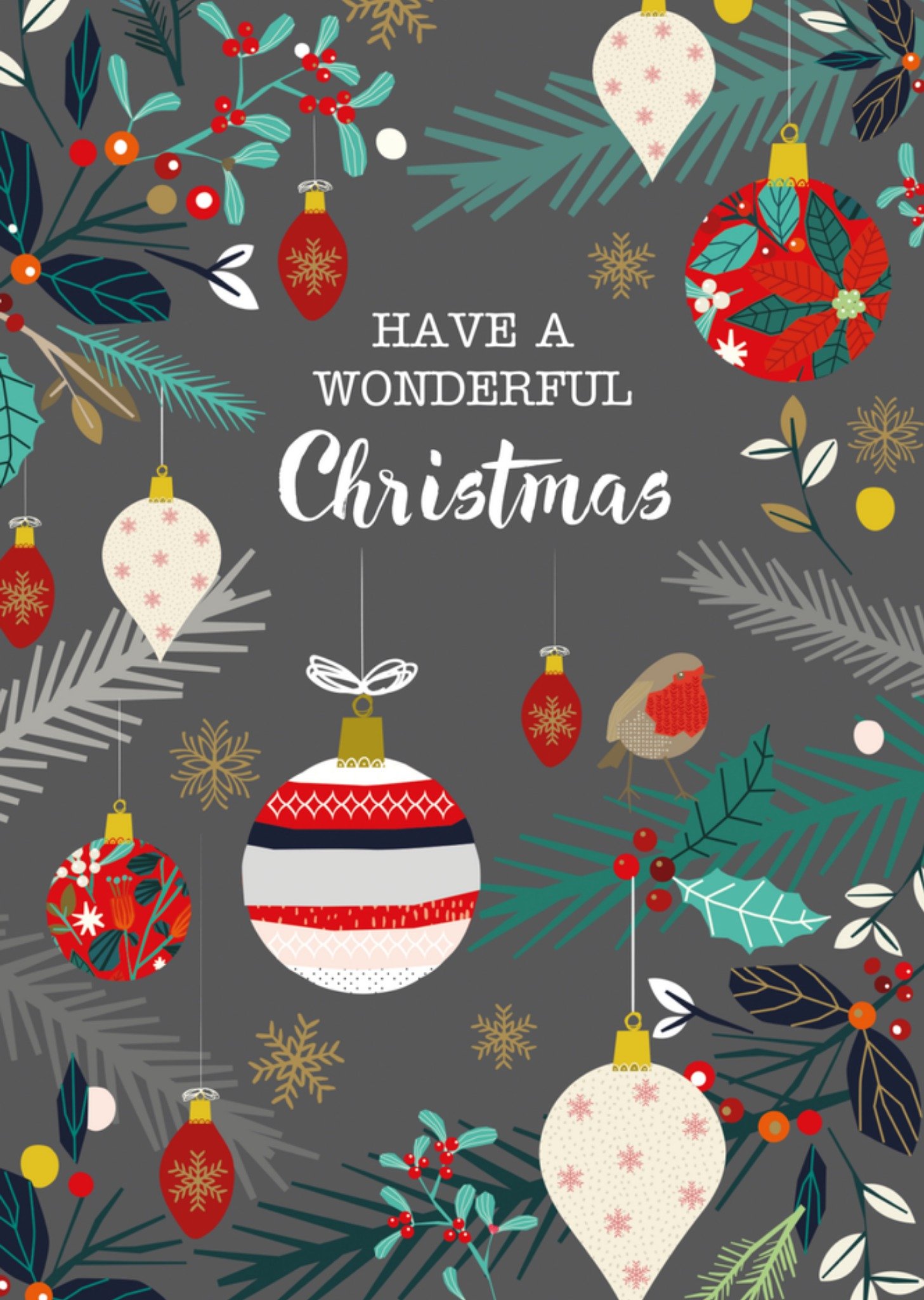 Kerst Grijs Kerstbal TMS