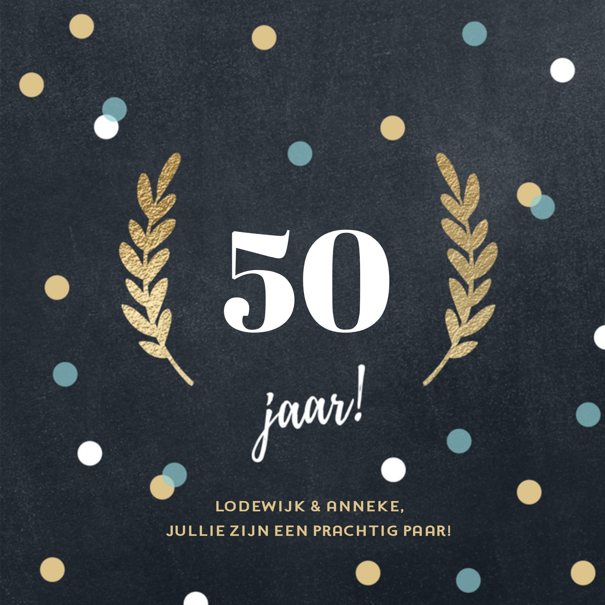 Huwelijksfelicitatie Aanpasbaar Vierkante Kaart Luckz