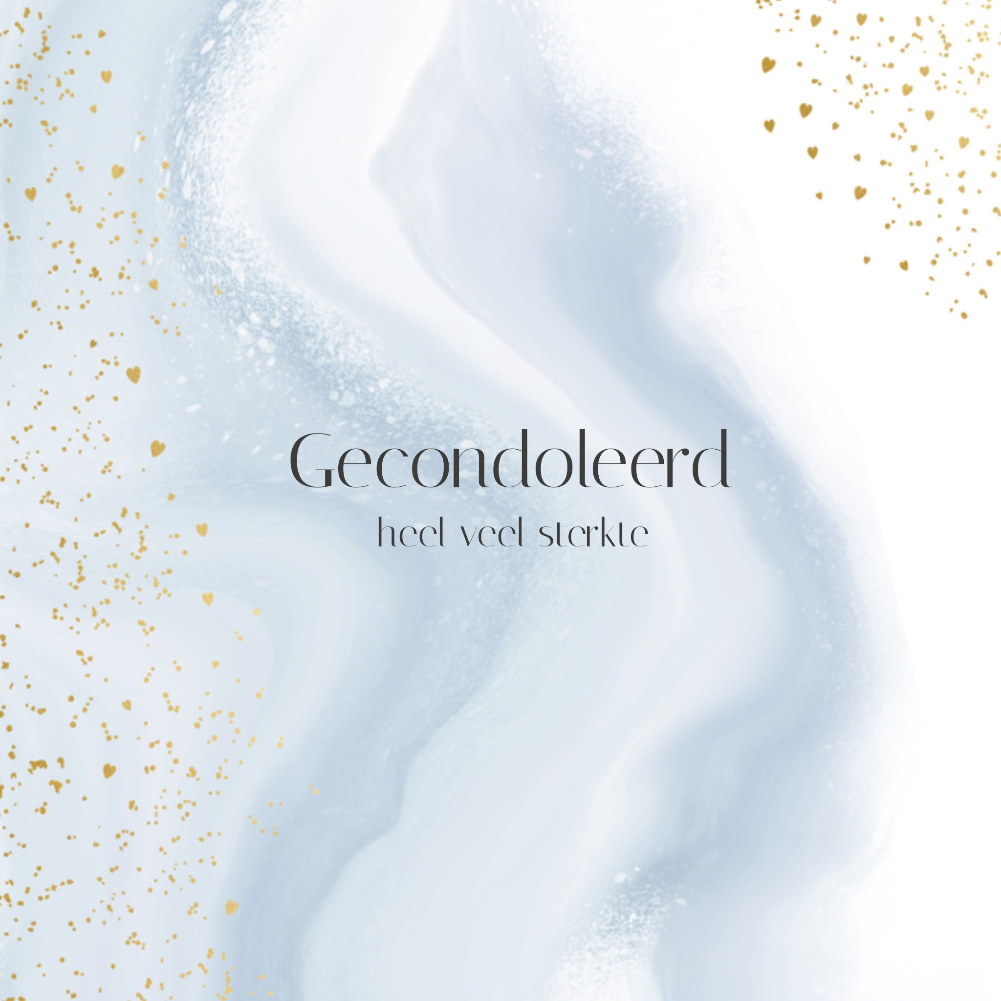 Greetz Condoleancekaart Afscheid Vierkant