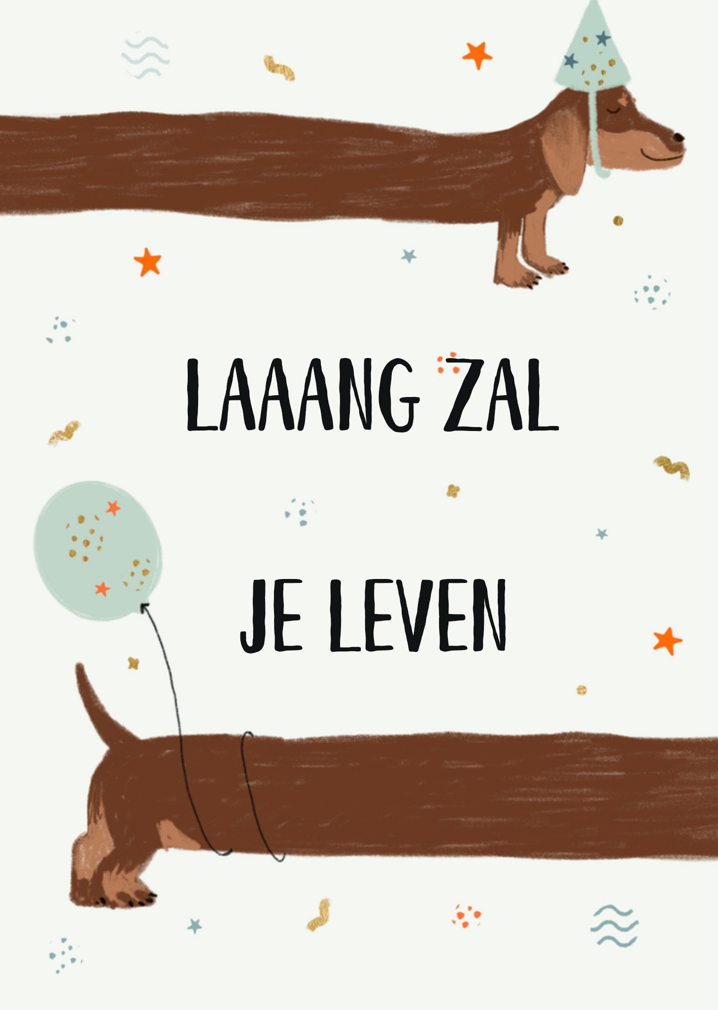 Greetz Verjaardagskaart Illustratie Standard Card