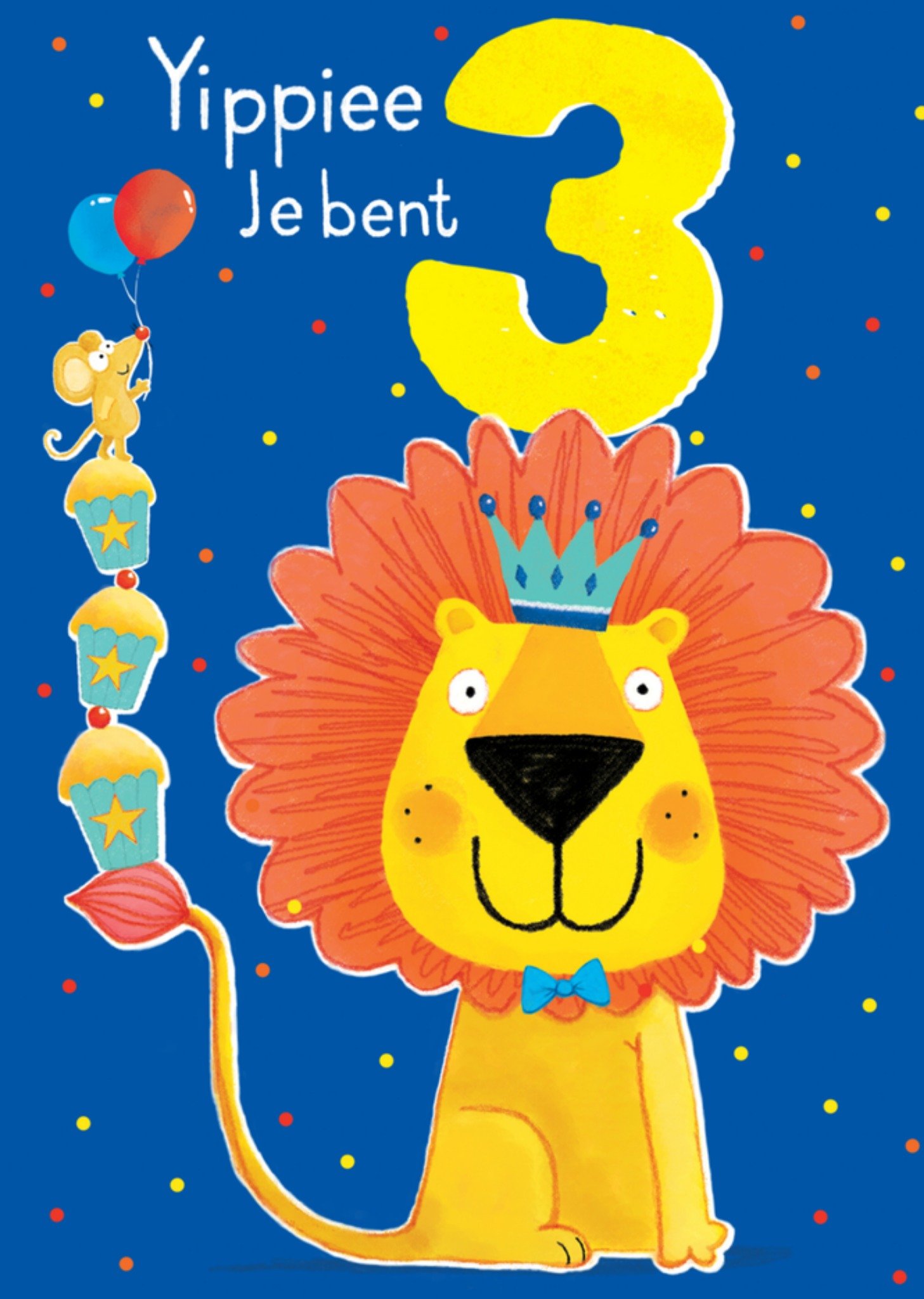 Abacus Verjaardagskaart leeuw Kaart Abacus Cards