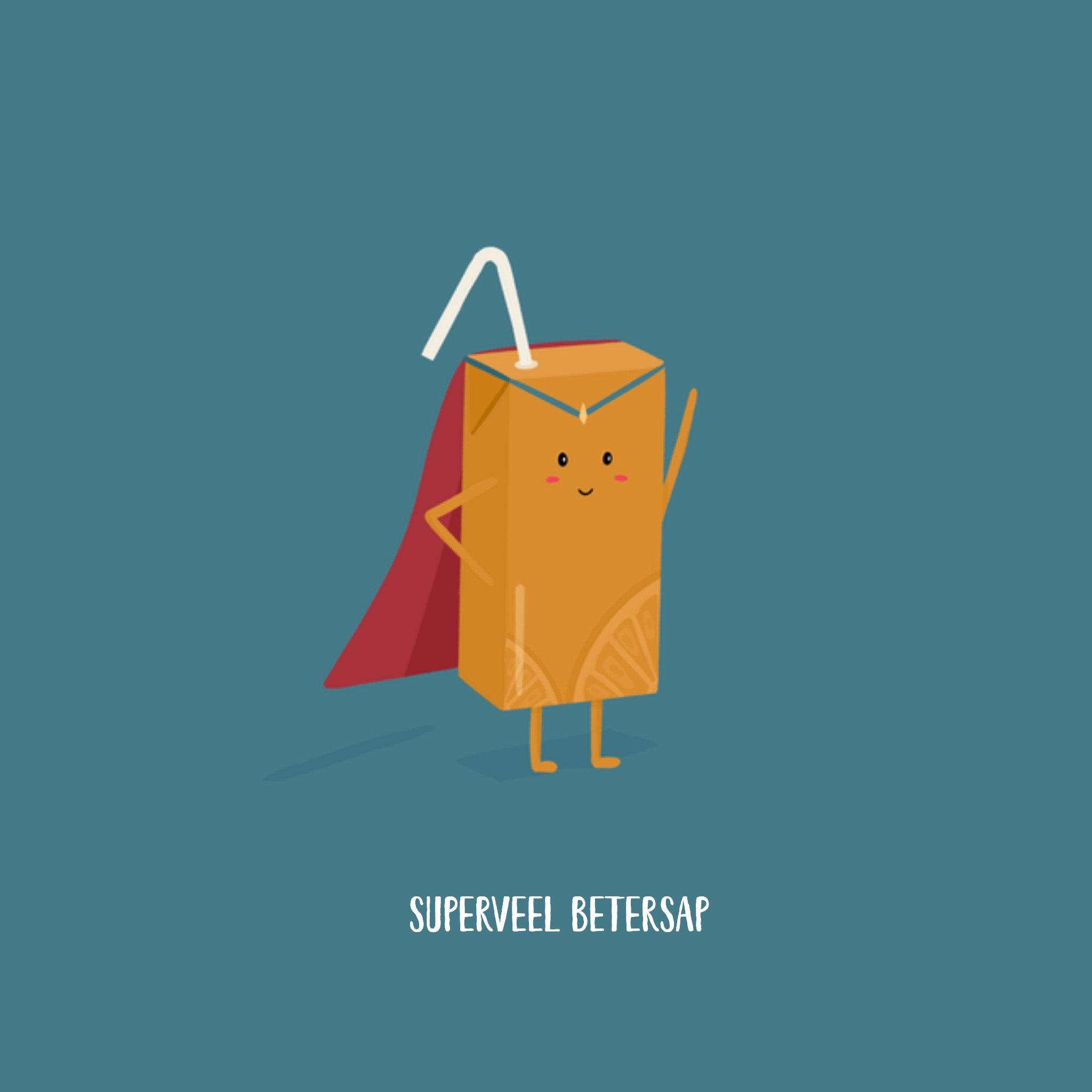 Greetz Beterschapskaart Super veel beterschap Vierkant