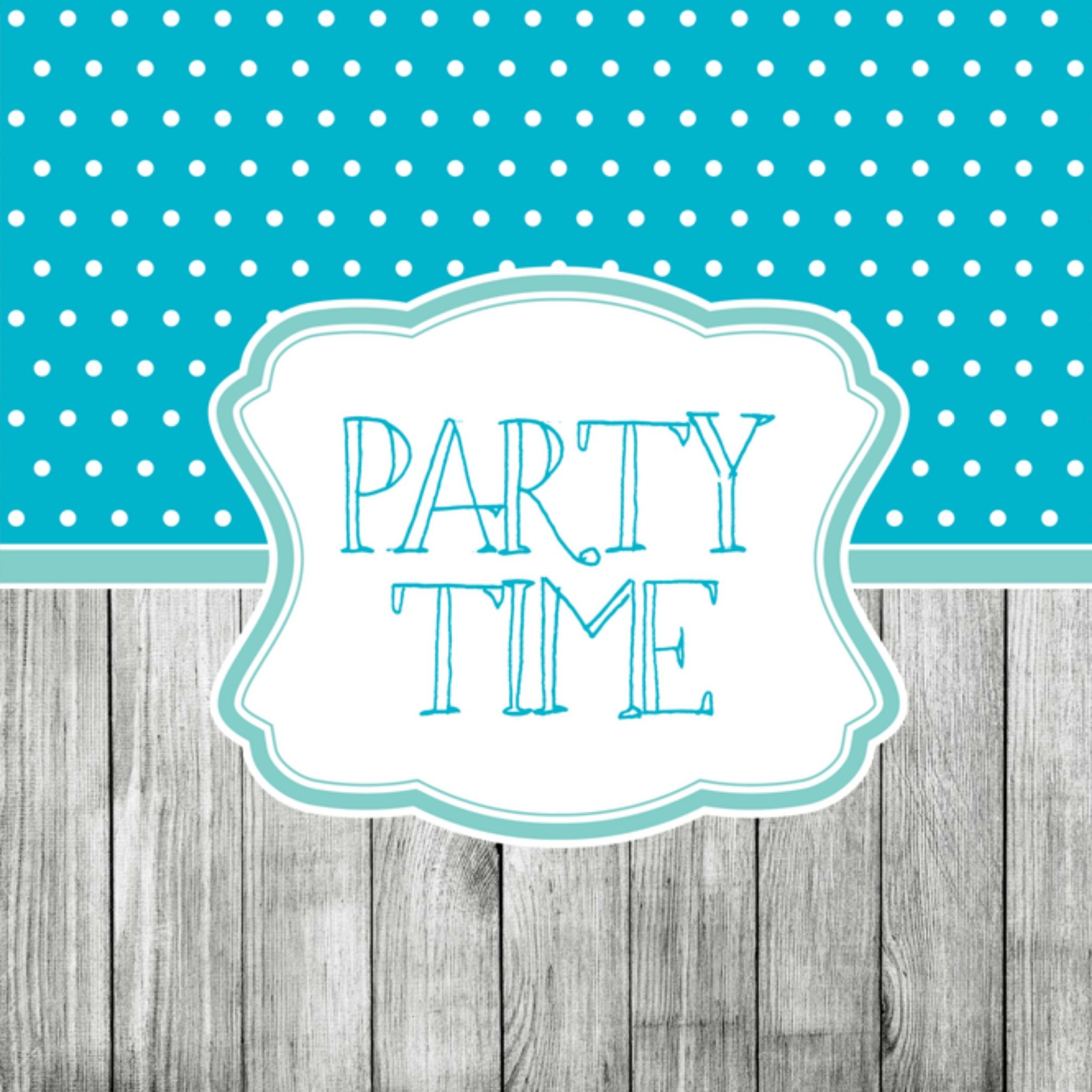 Greetz Party time Vierkant