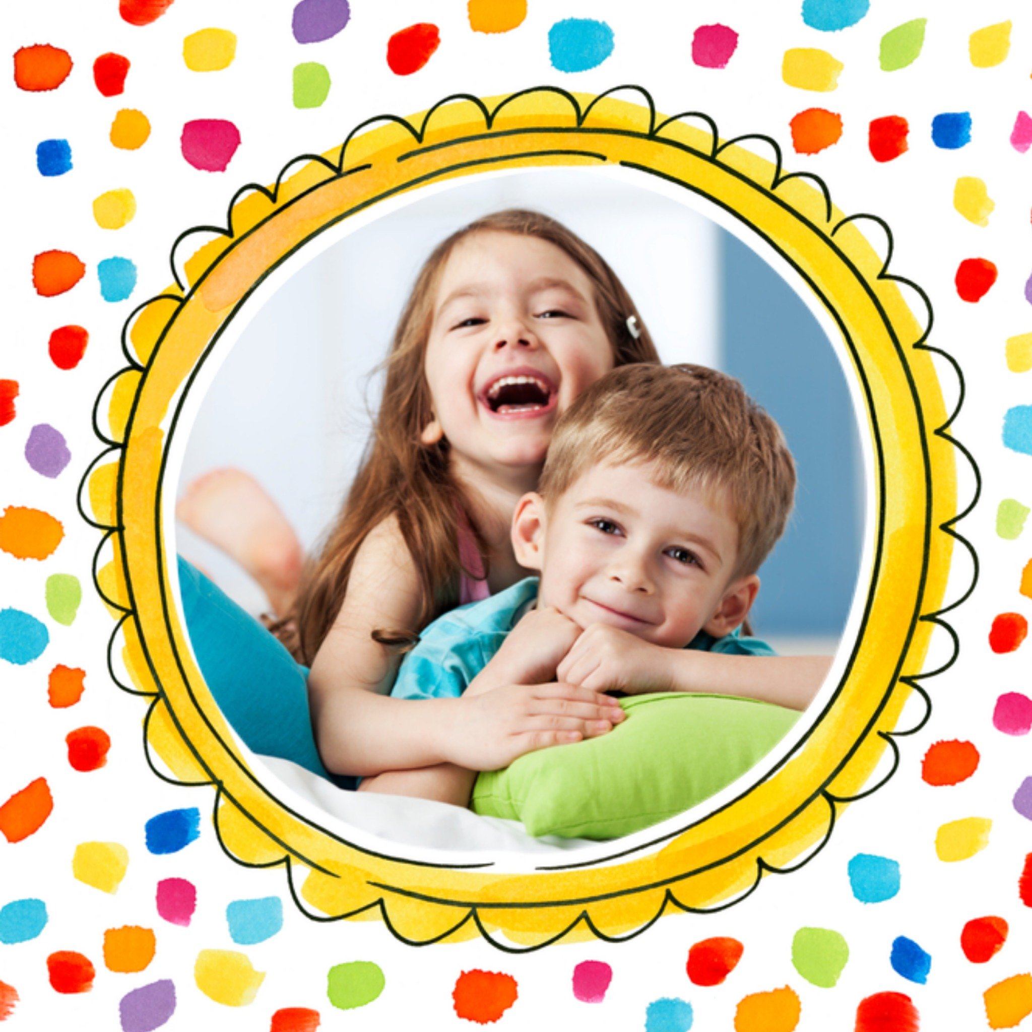 Uitnodiging Eigen foto Vierkante Kaart Blond Amsterdam