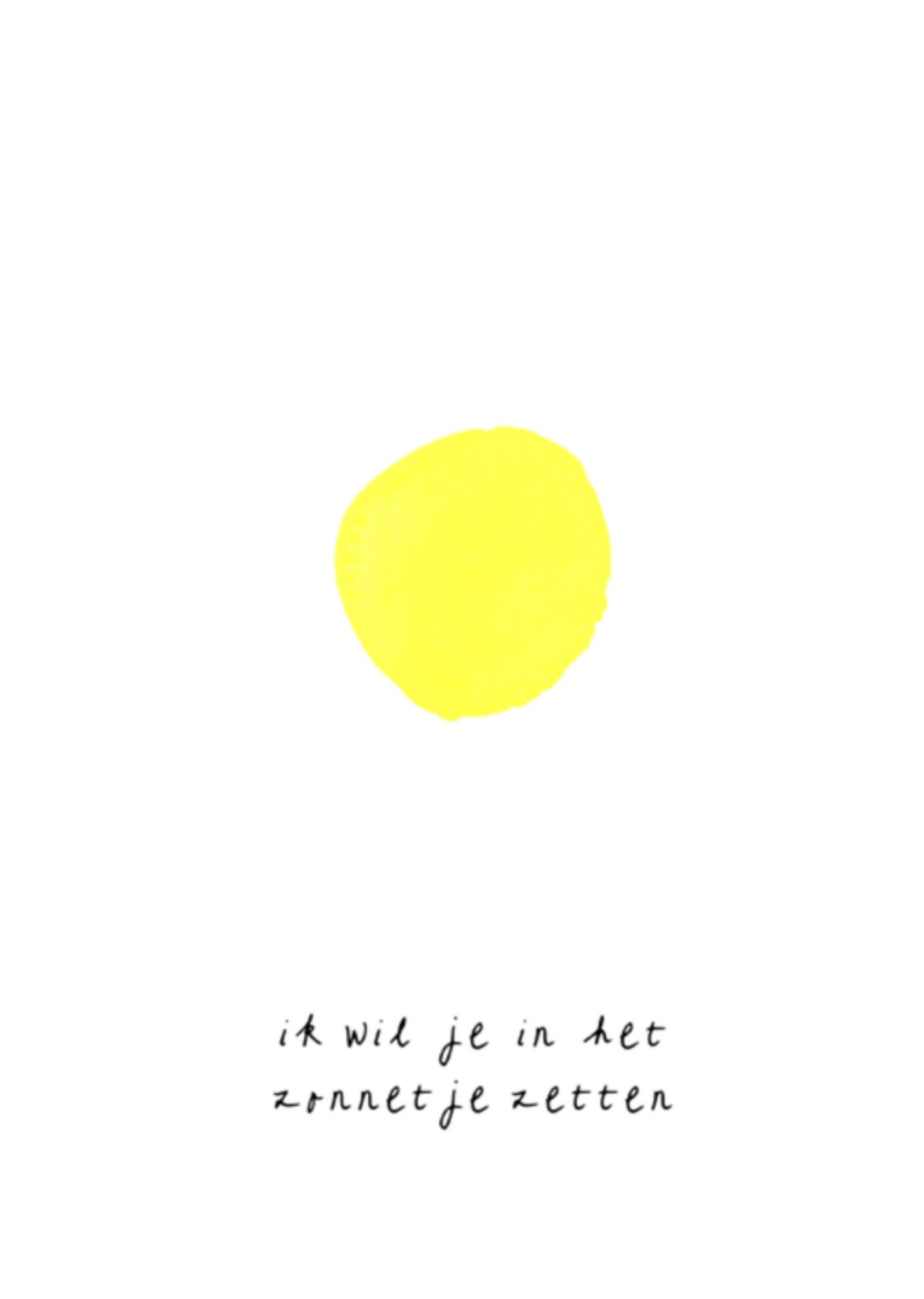 Beterschapskaart zonnetje Kaart MILA