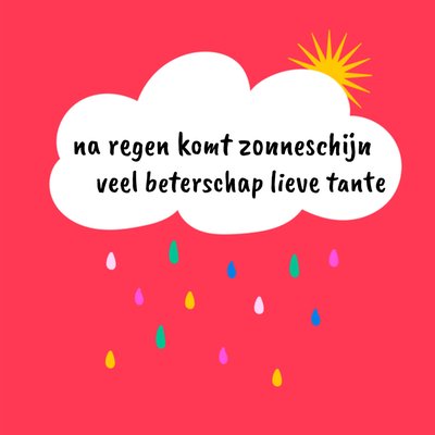 Greetz | Beterschapskaart | Na regen komt zonneschijn