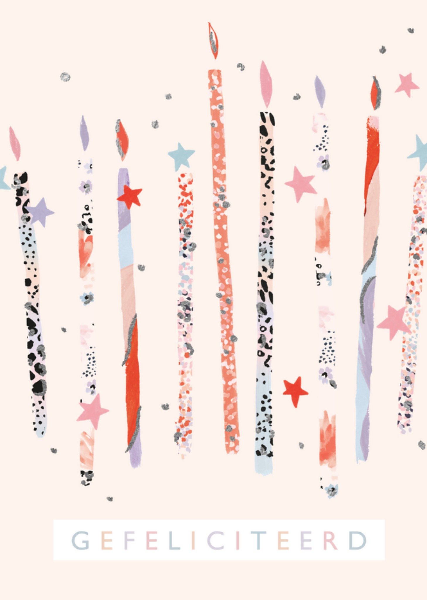 HotchPotch Verjaardagskaart kaarsjes Kaart Hotchpotch