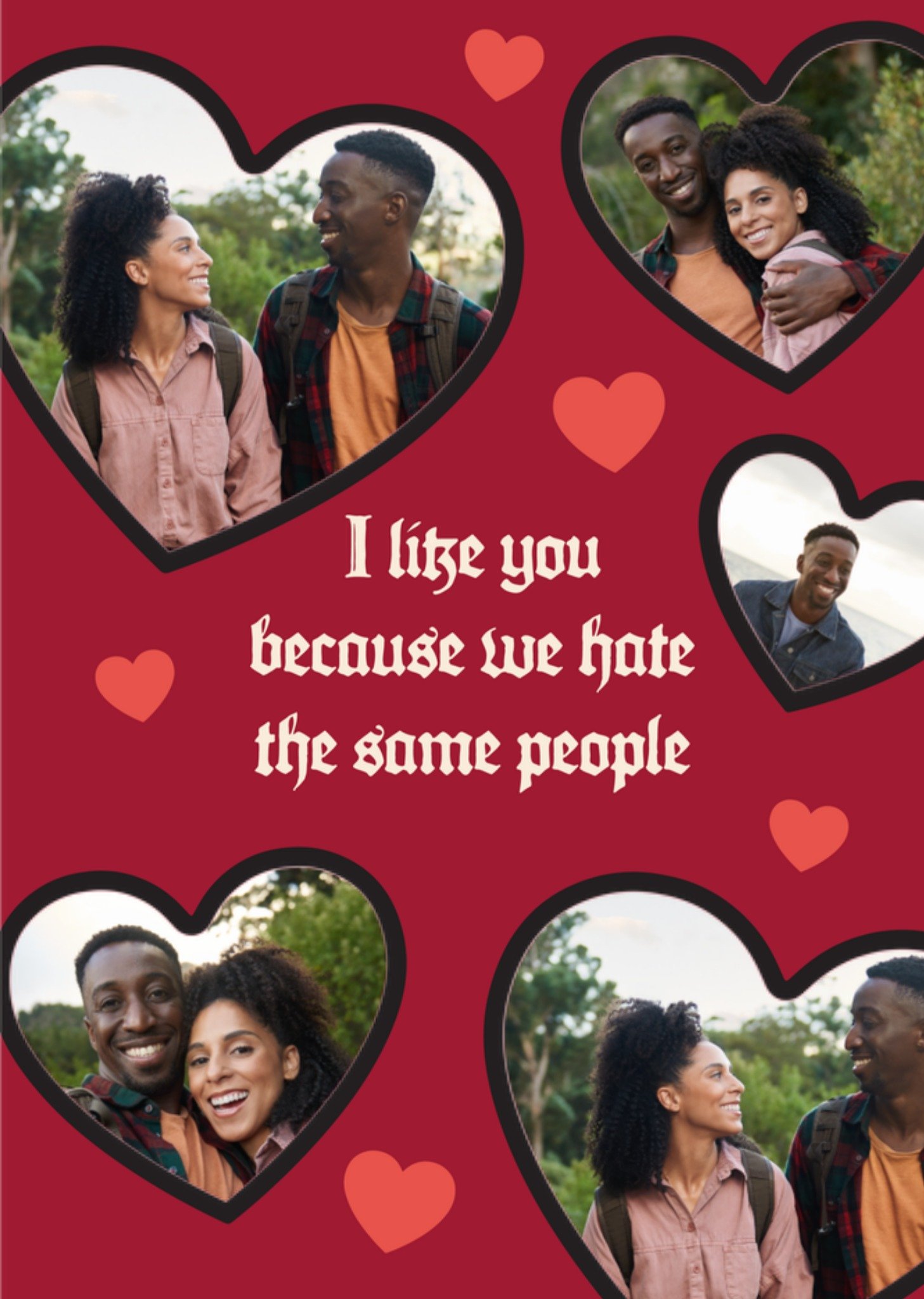 Valentijnskaart I like you because. Kaart Greetz